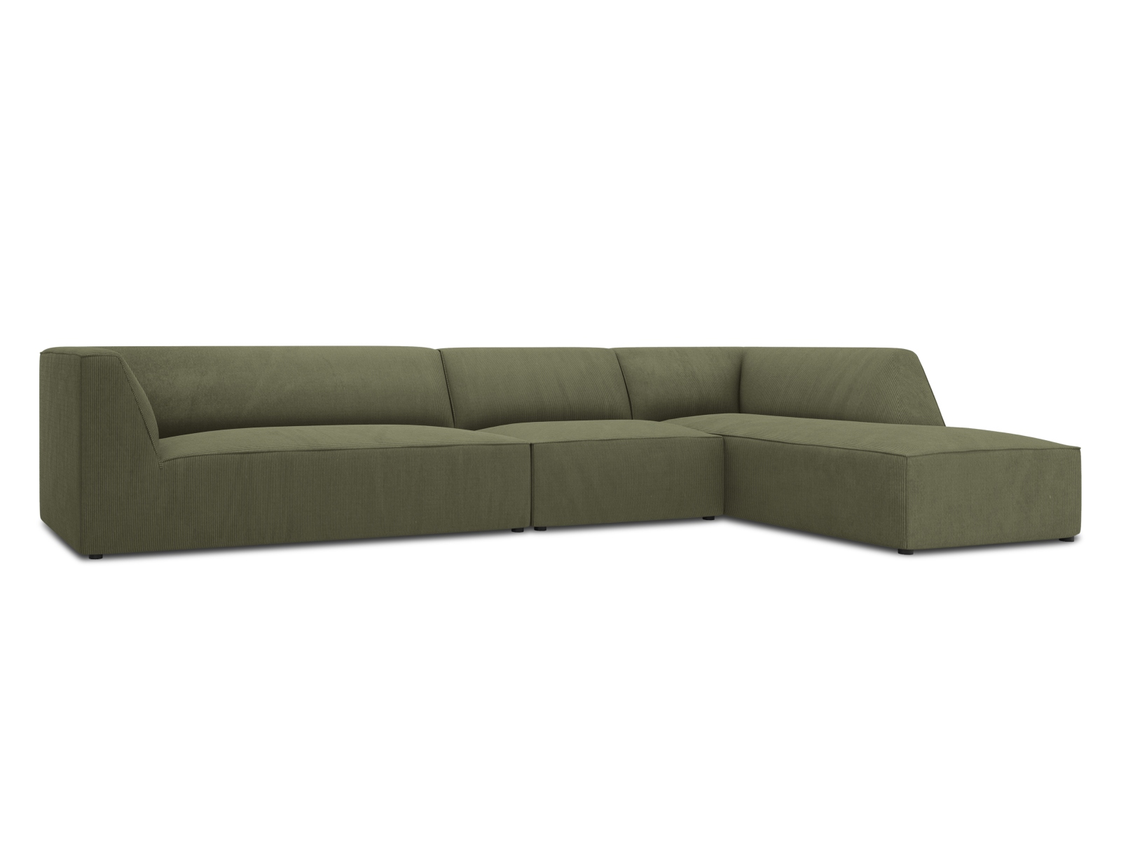 Modular Right Corner Sofa, "Ruby", 5 Seats, 366x180x69