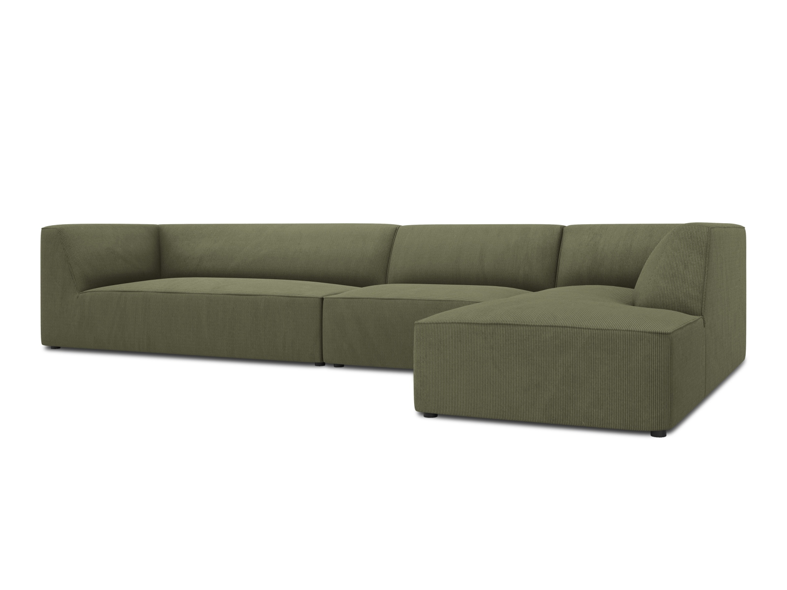 Modular Right Corner Sofa, "Ruby", 5 Seats, 366x180x69