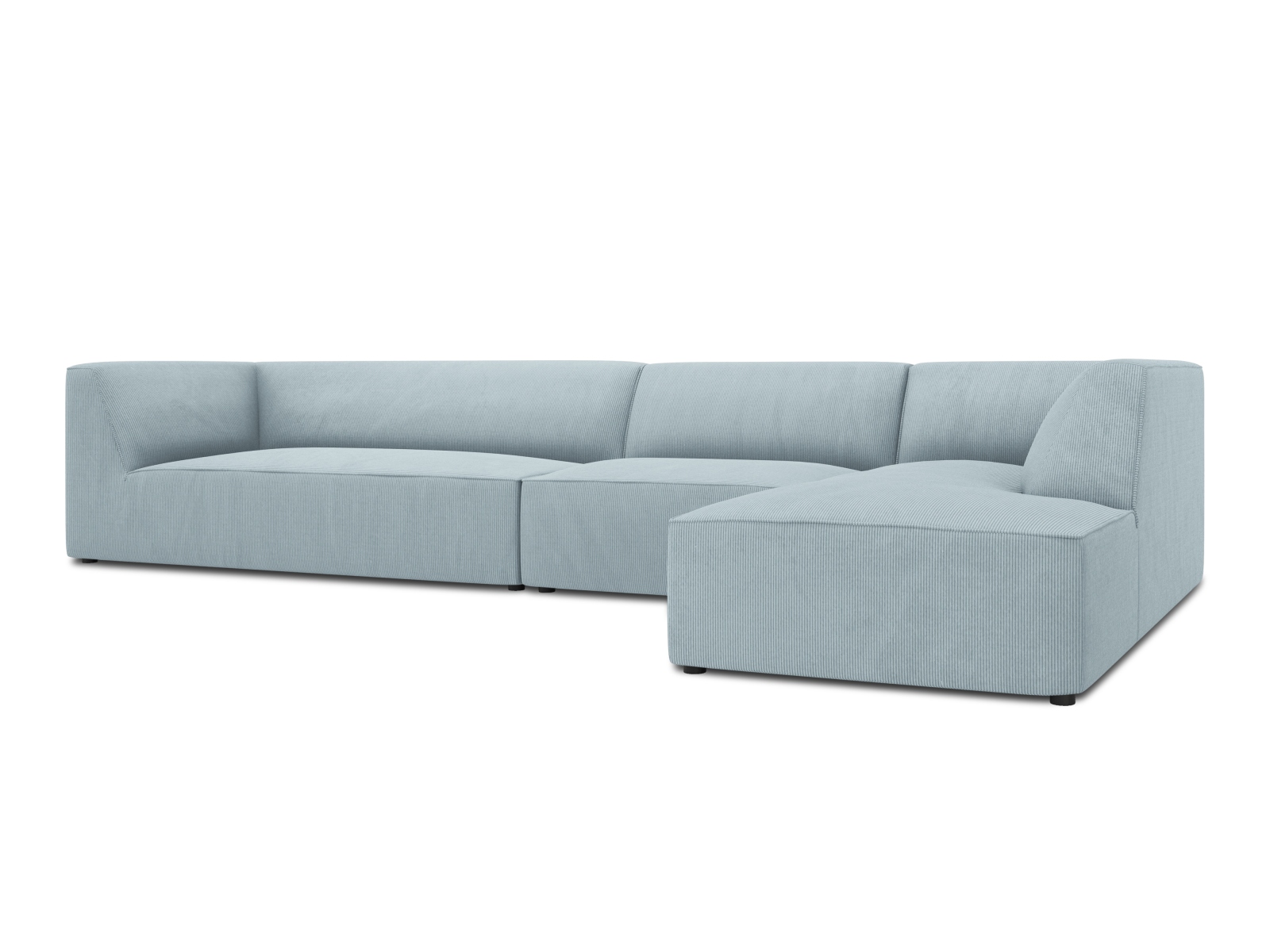 Modular Right Corner Sofa, "Ruby", 5 Seats, 366x180x69