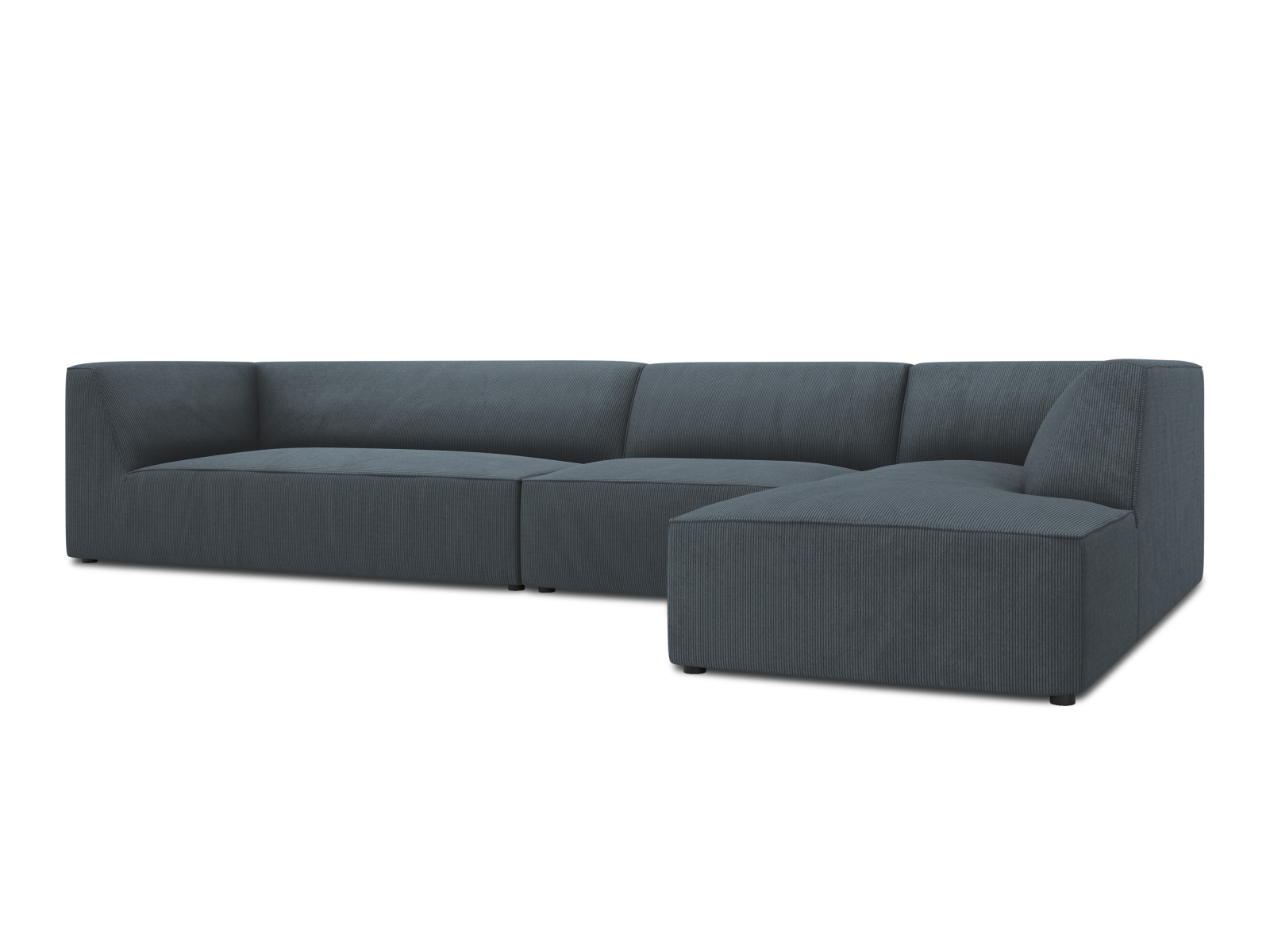 Modular Right Corner Sofa, "Ruby", 5 Seats, 366x180x69