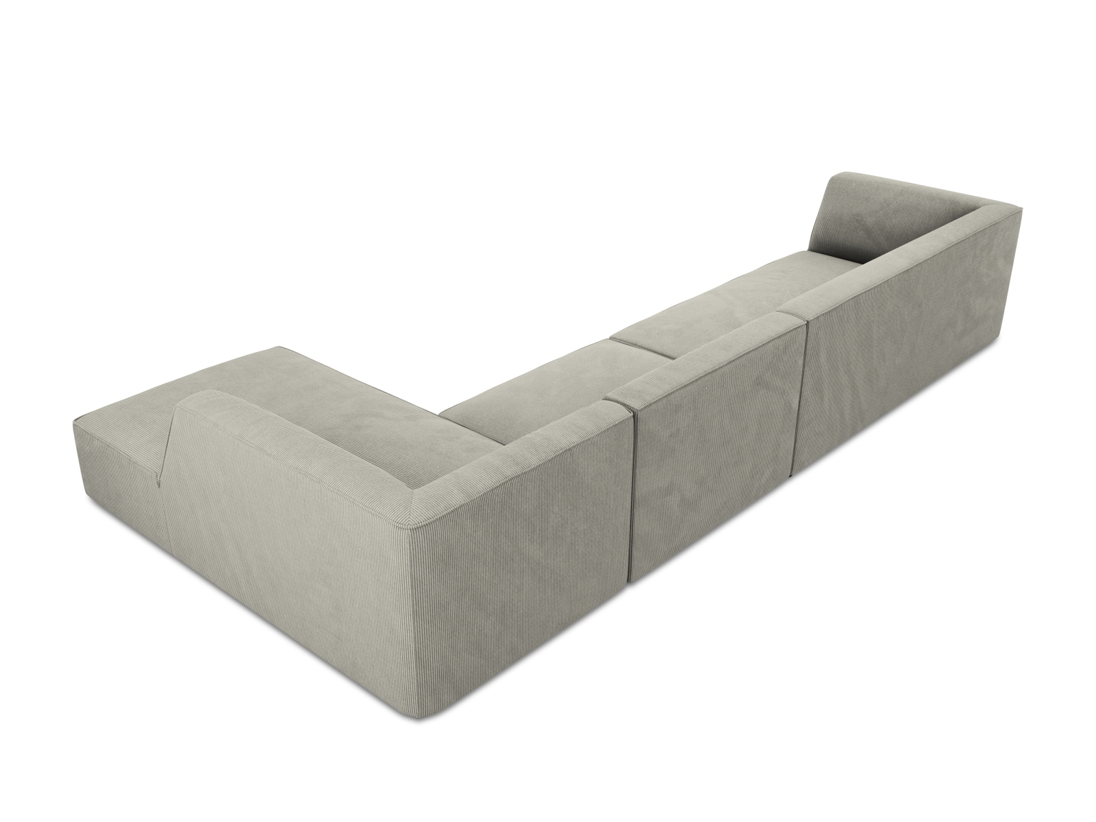 Modular Right Corner Sofa, "Ruby", 5 Seats, 366x180x69