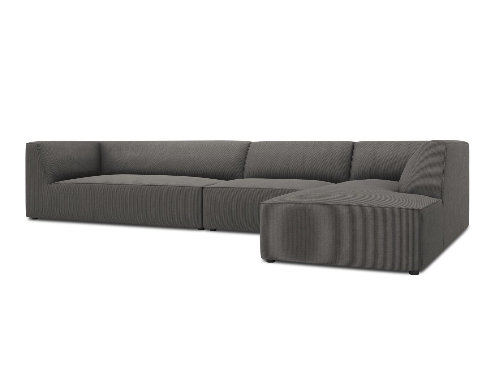 Modular Right Corner Sofa, "Ruby", 5 Seats, 366x180x69