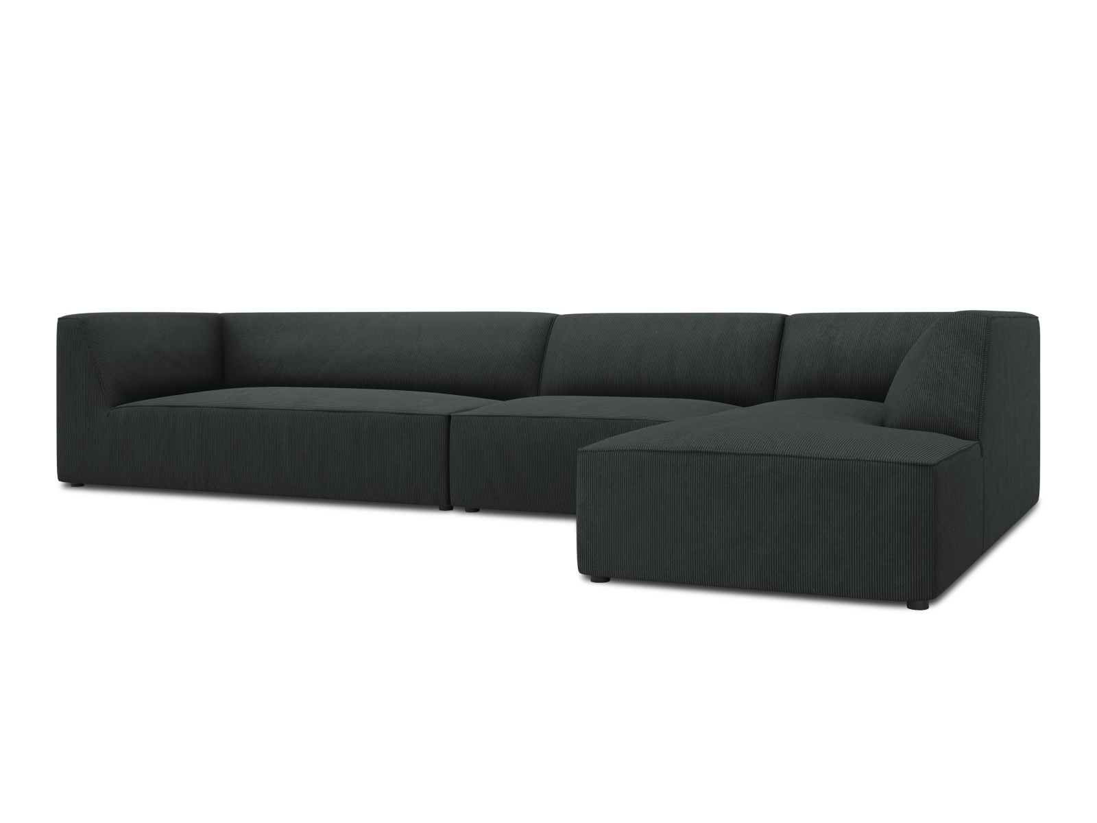 Modular Right Corner Sofa, "Ruby", 5 Seats, 366x180x69