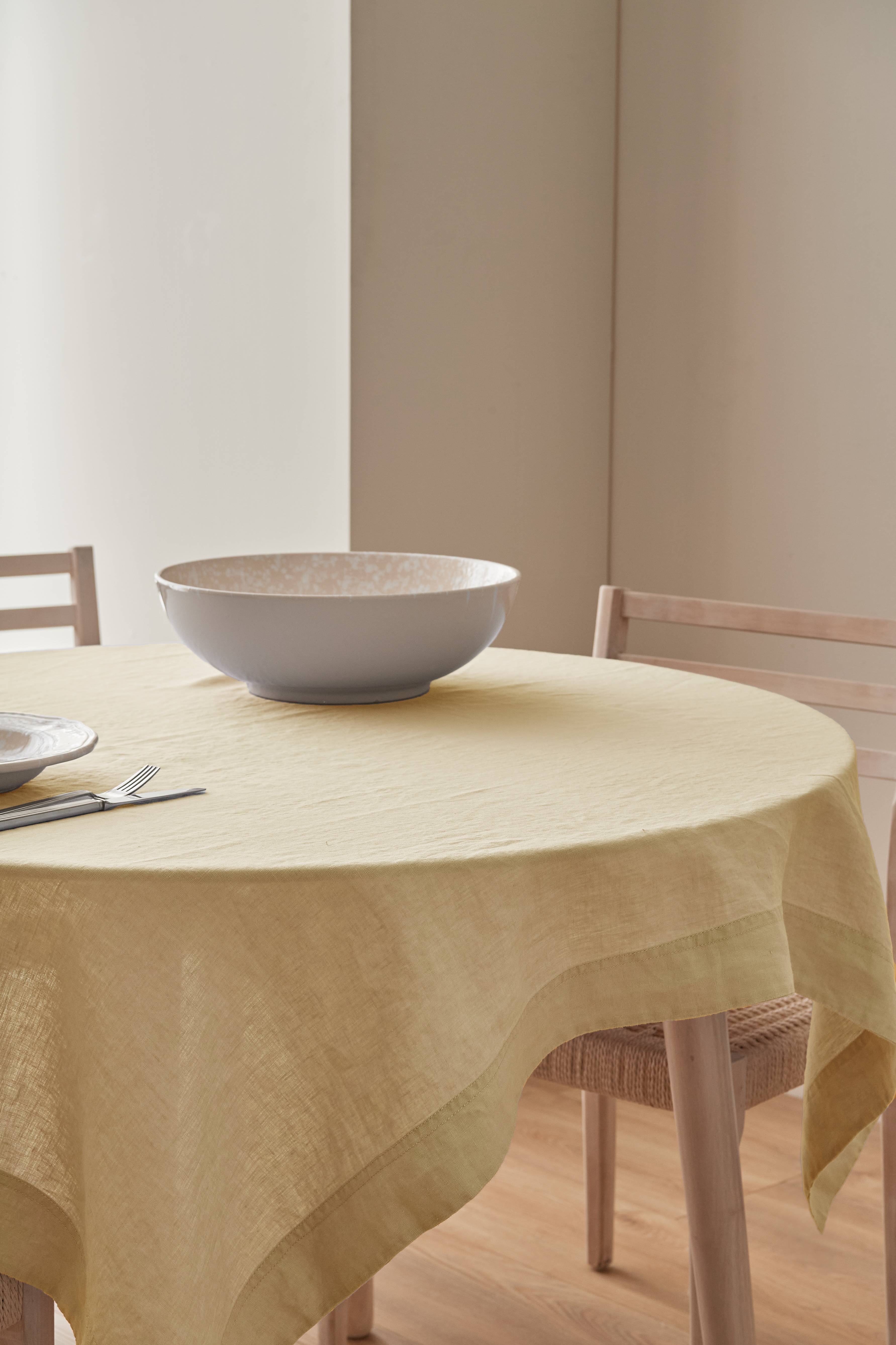 Duk Malva i 100% lin 140x140 cm