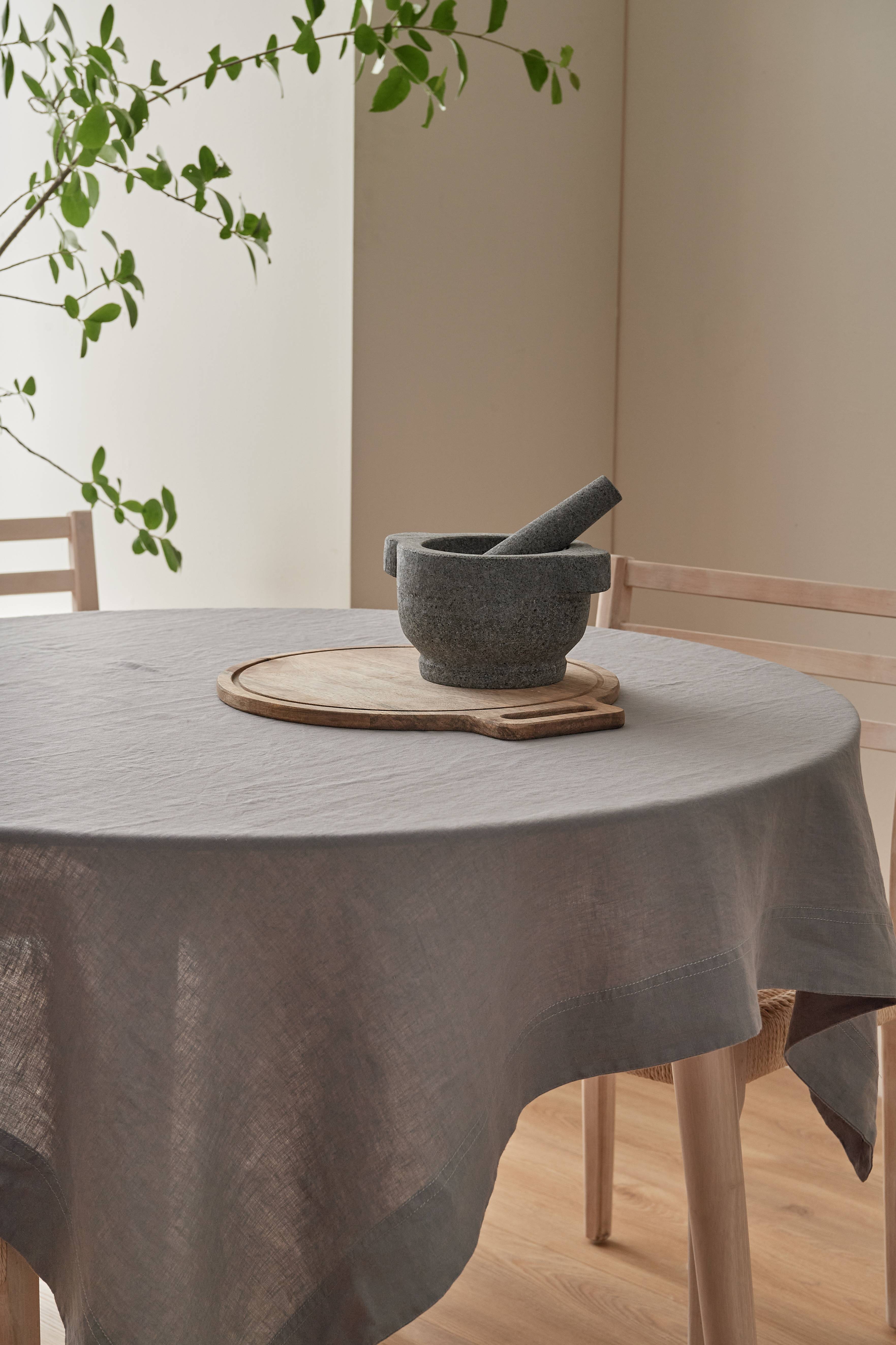 Duk Malva i 100% lin 140x140 cm