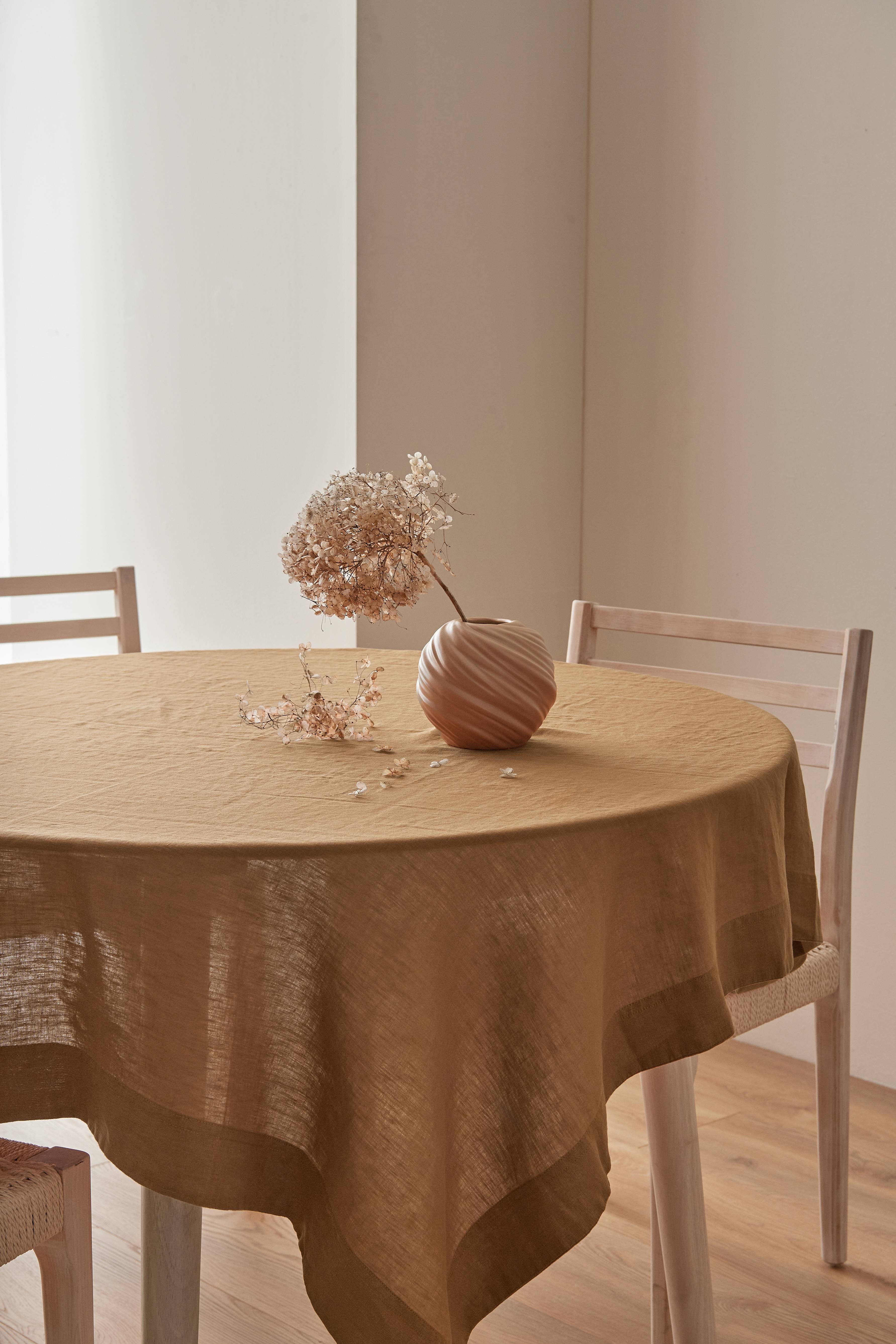 Duk Malva i 100% lin 140x140 cm