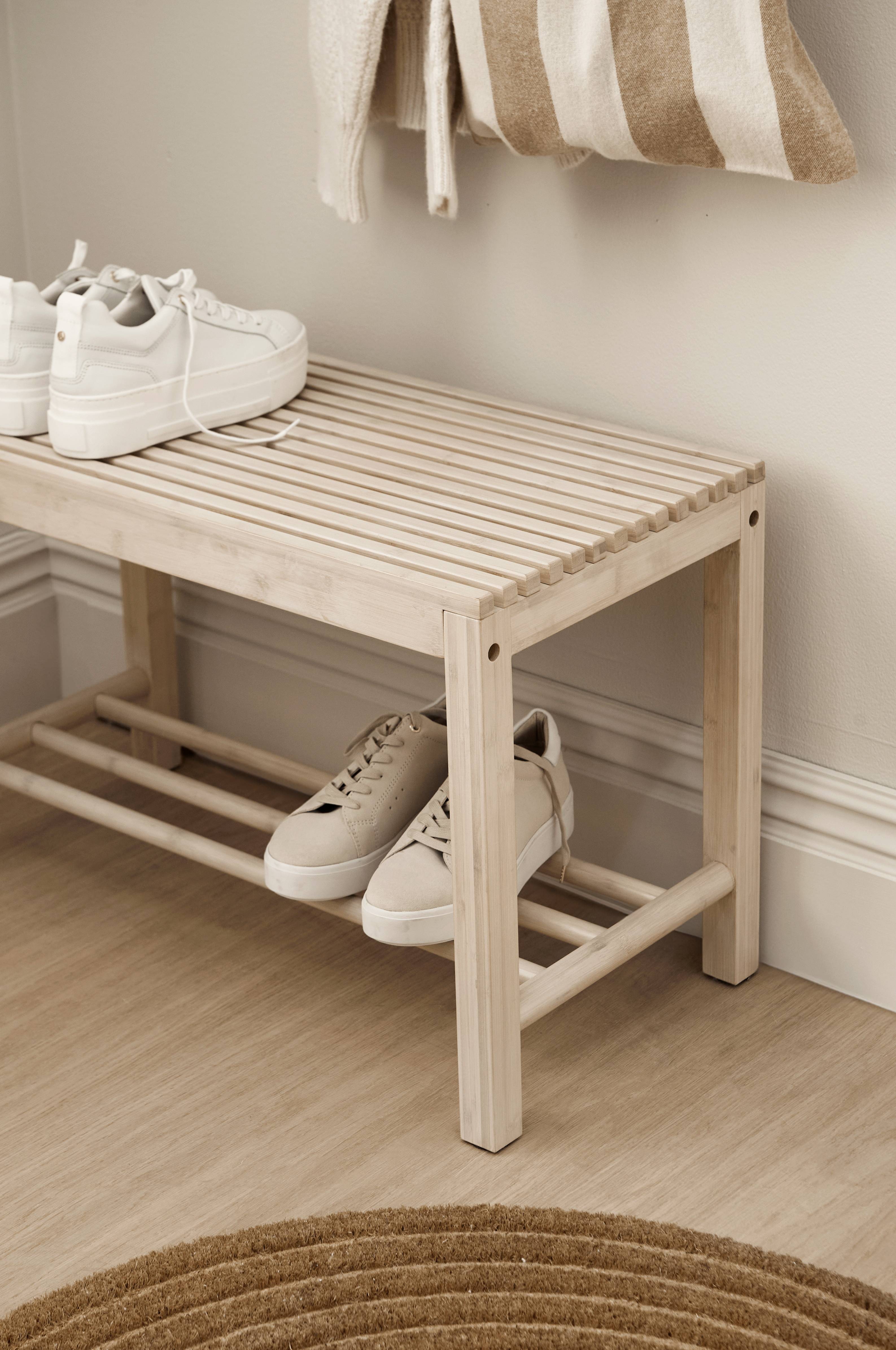 Benk / skohylle Stripe