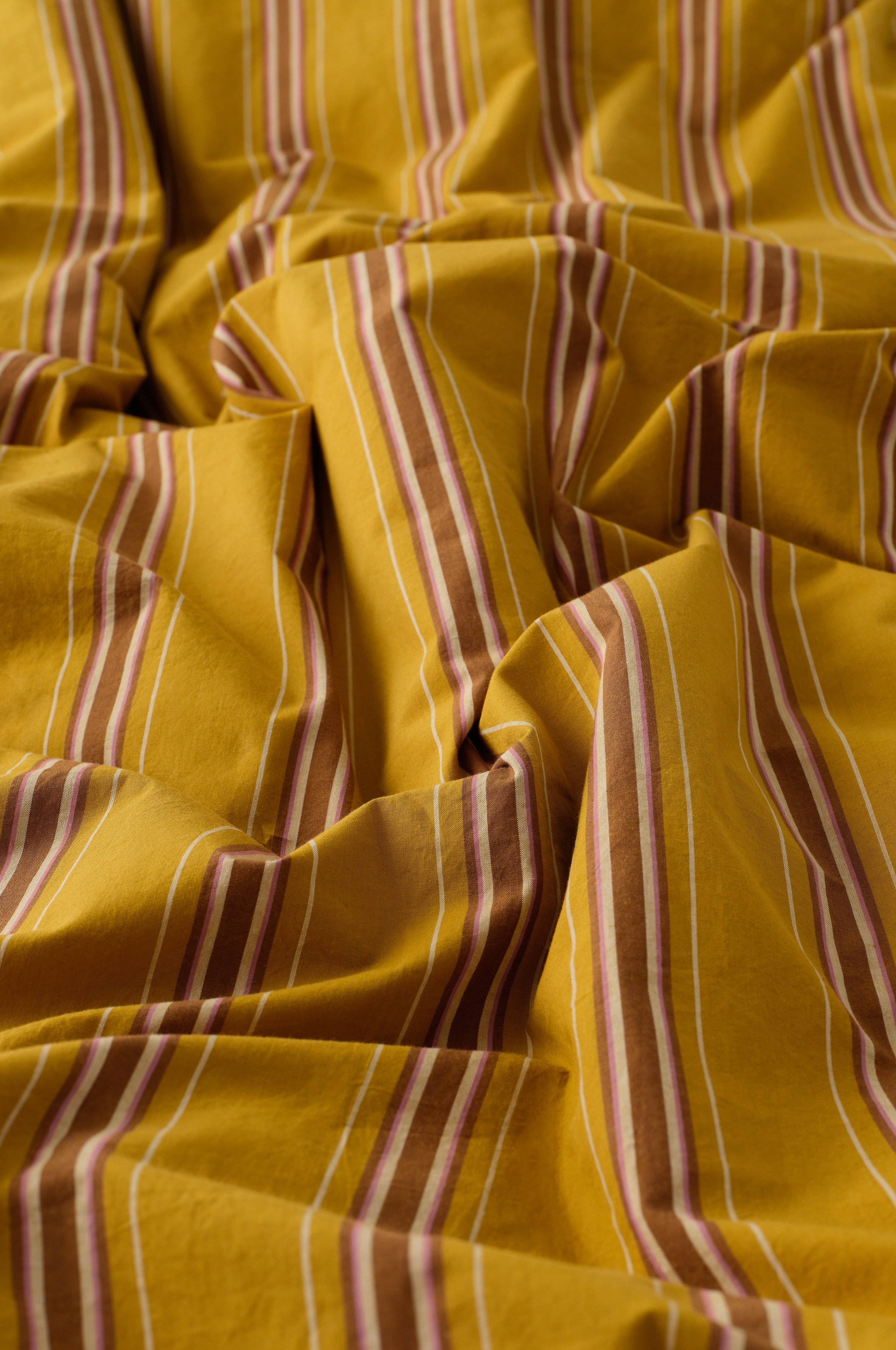 Sengesett Avery Stripe i bomullspercale 2 eller 3 stykker