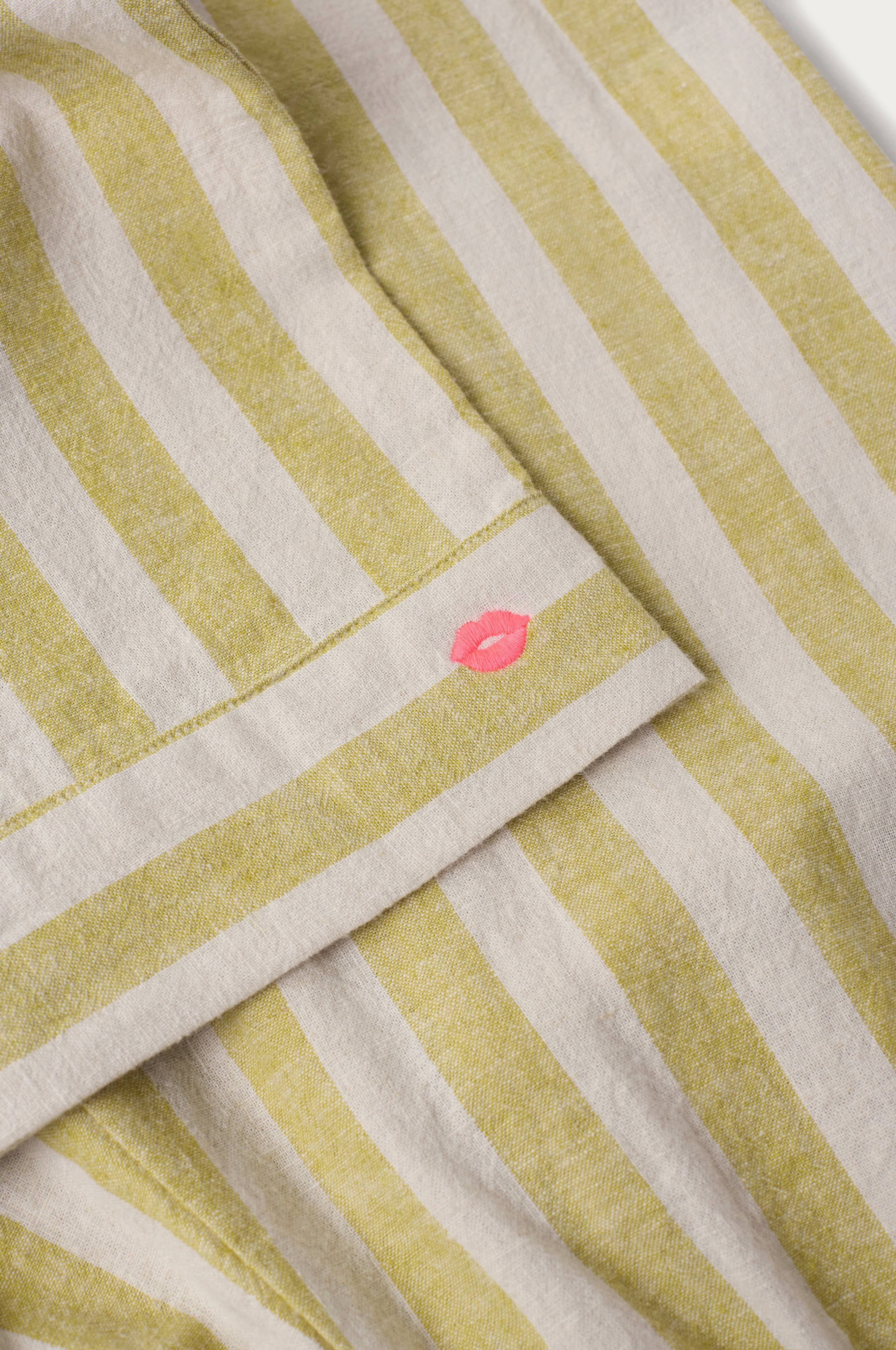 Pysjbukser Elly Classic Stripe i resirkulert halvlinne