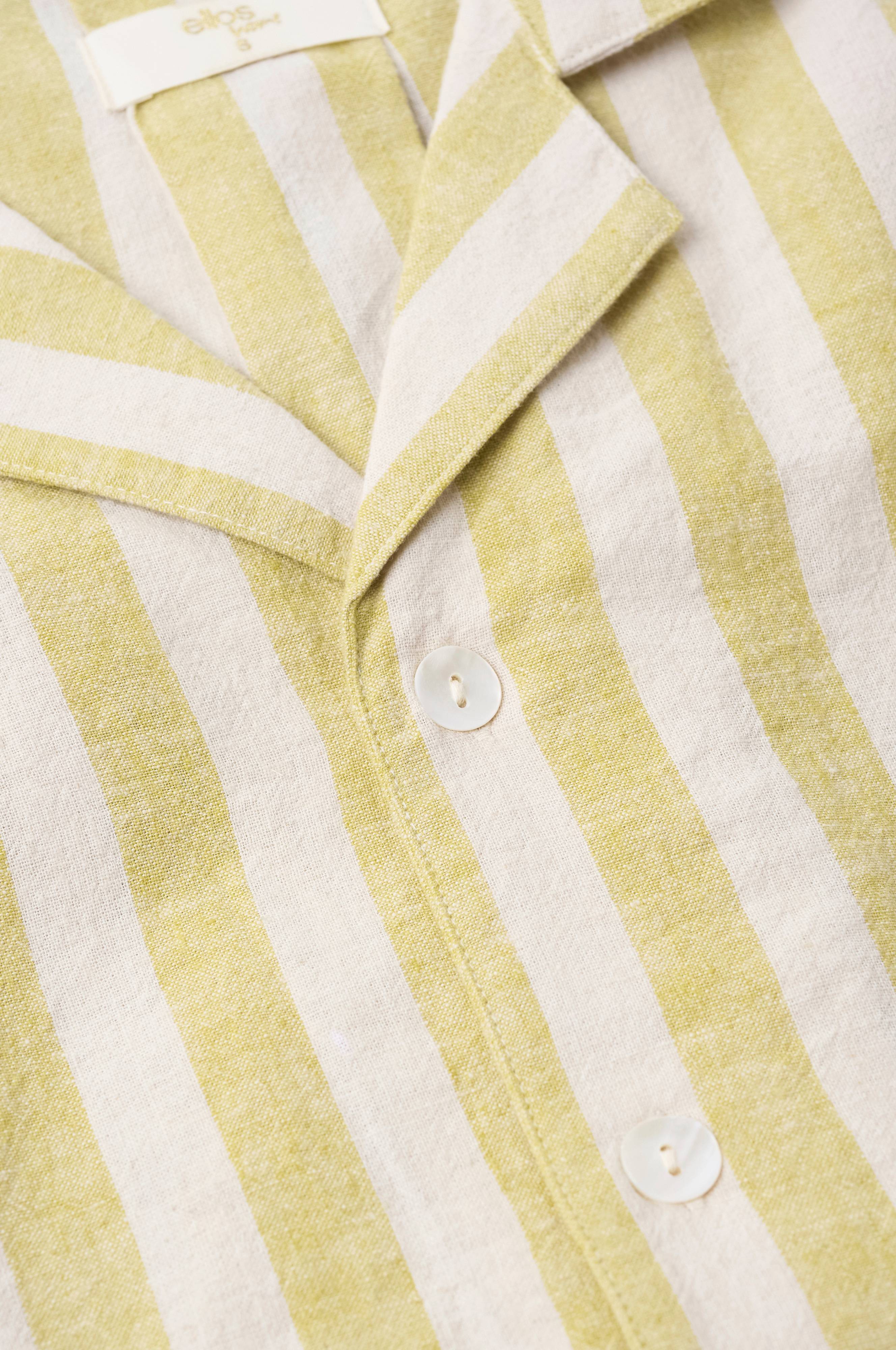 Pysjamasskjorte Elly Classic Stripe i resirkulert halvlinne