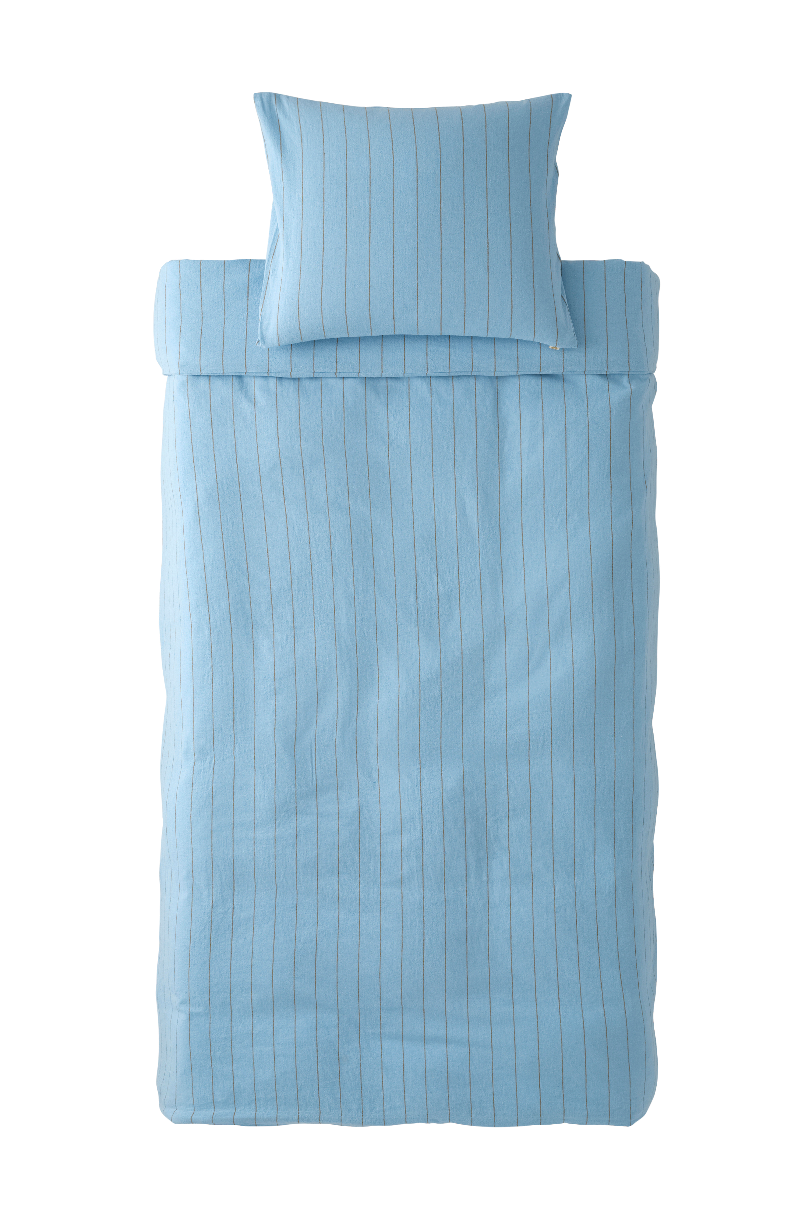 Sengesett Elly Thin Stripe i resirkulert halvlinne 2 eller 3 stykker