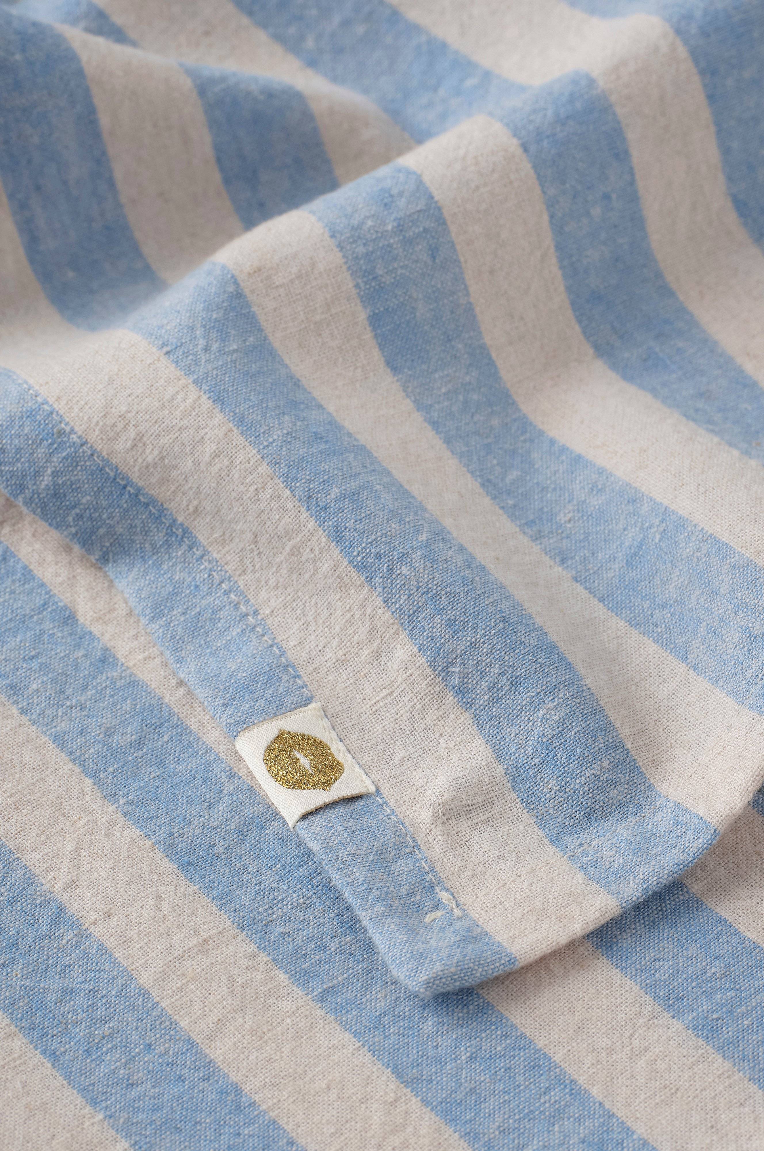 Duk Elly Classic Stripe i resirkulert halvlinne