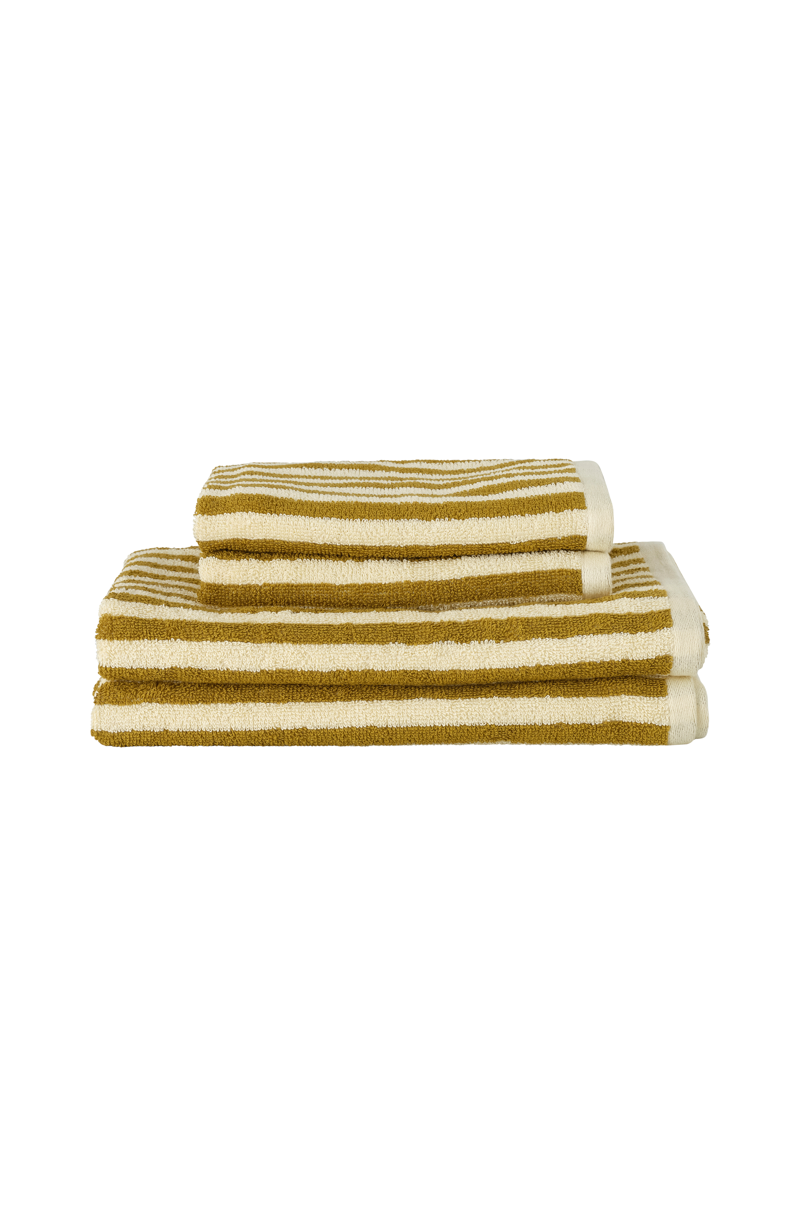 Sett med frottéhåndklær Stripe 4 deler