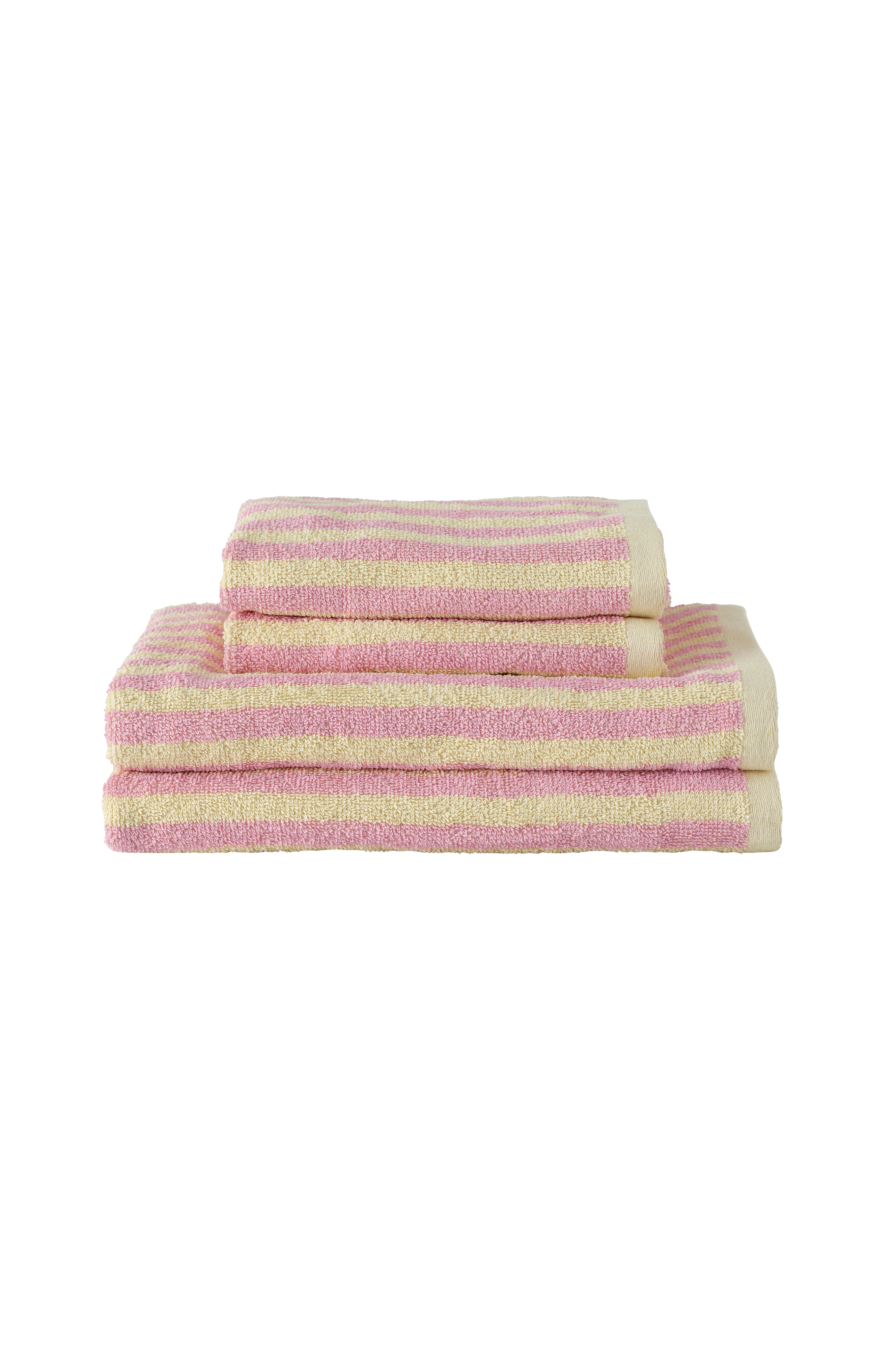 Sett med frottéhåndklær Stripe 4 deler