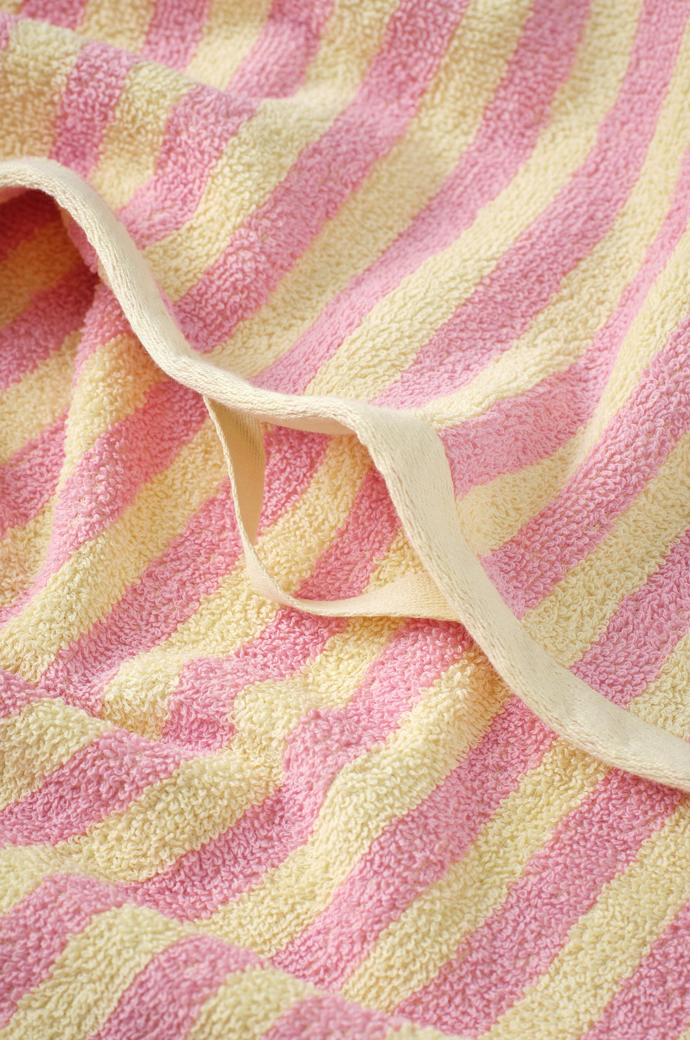 Sett med frottéhåndklær Stripe 4 deler