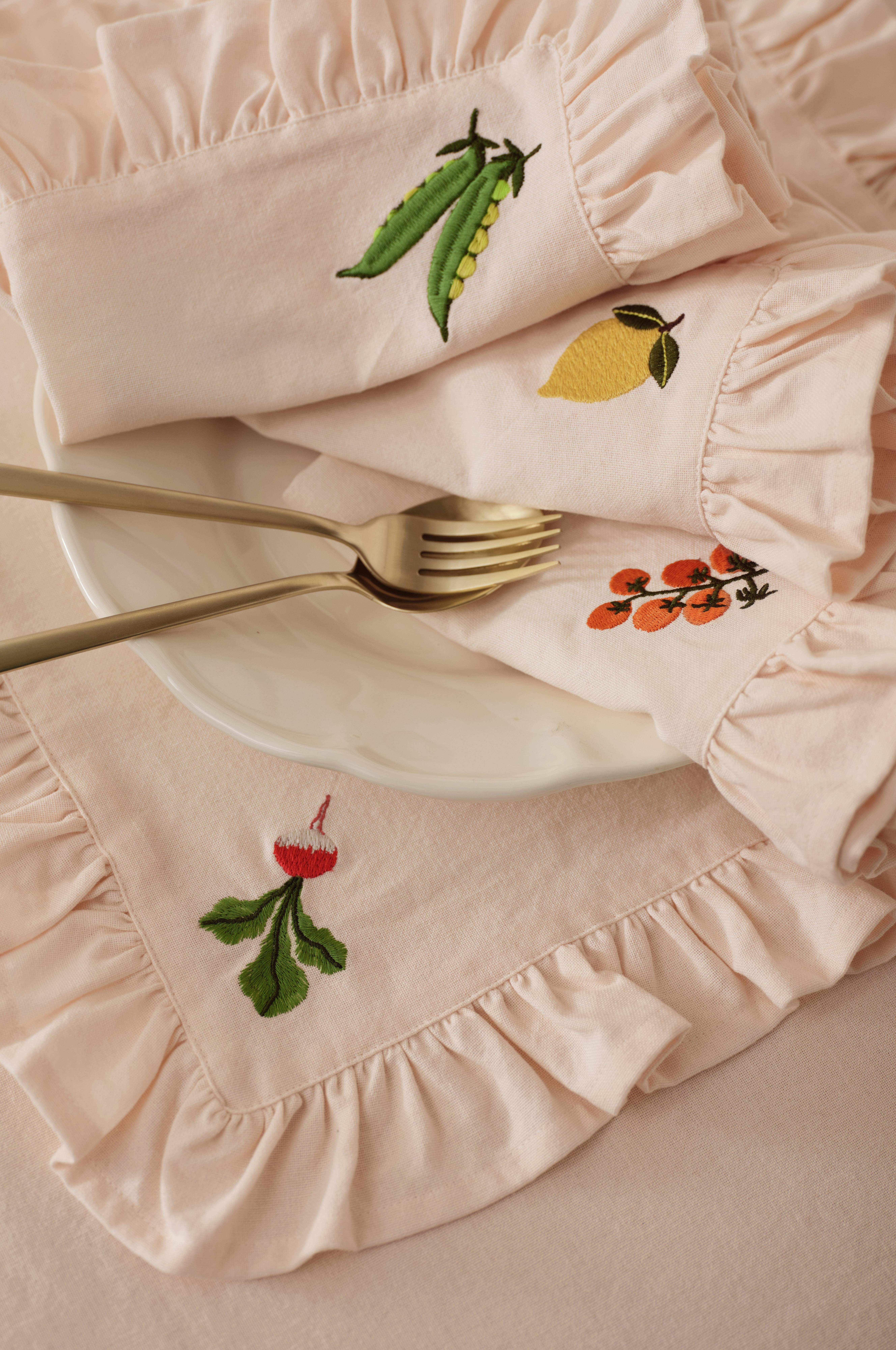 Servietter Lovisa Embrodery 4-pakning