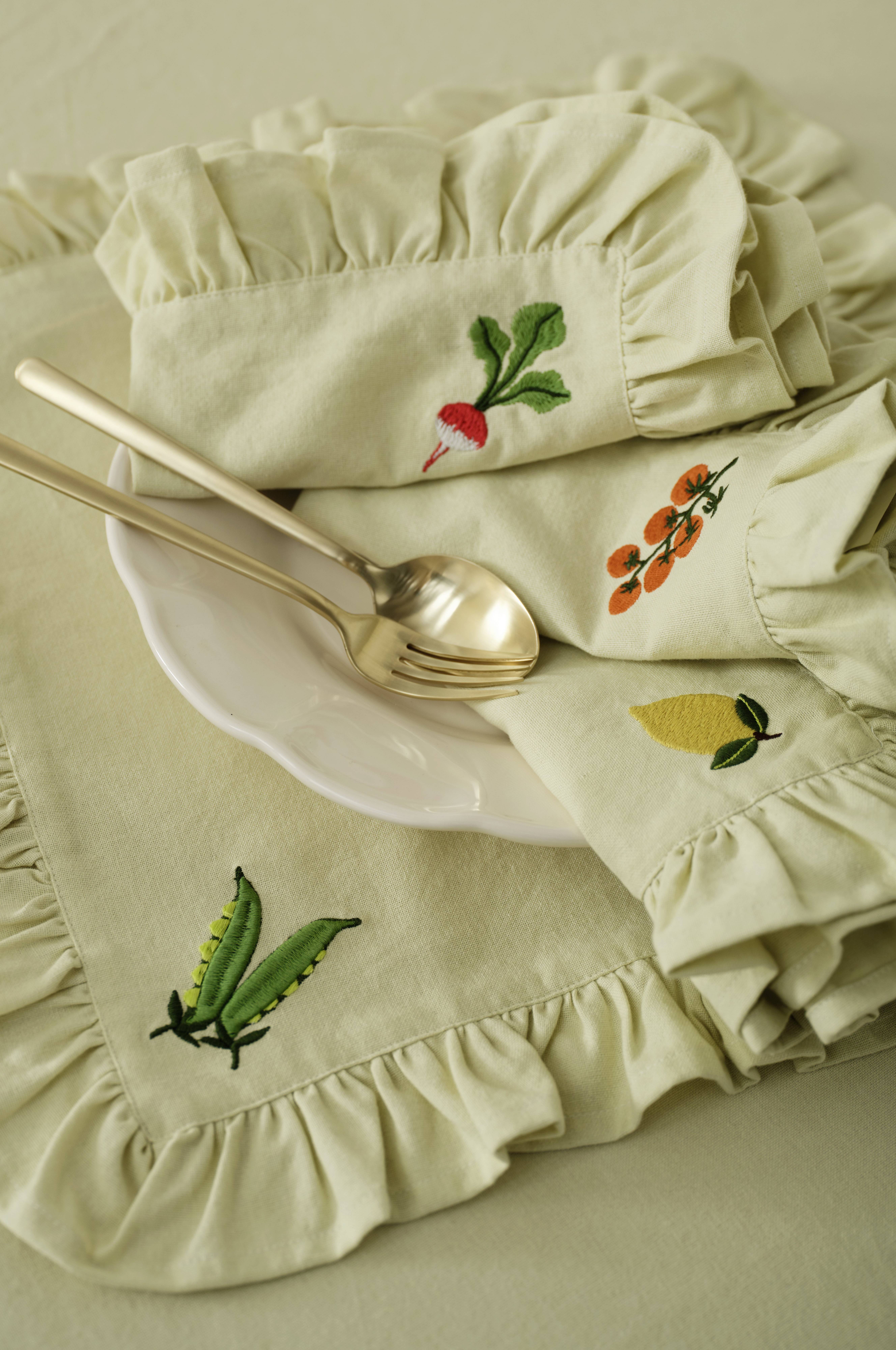 Servietter Lovisa Embrodery 4-pakning