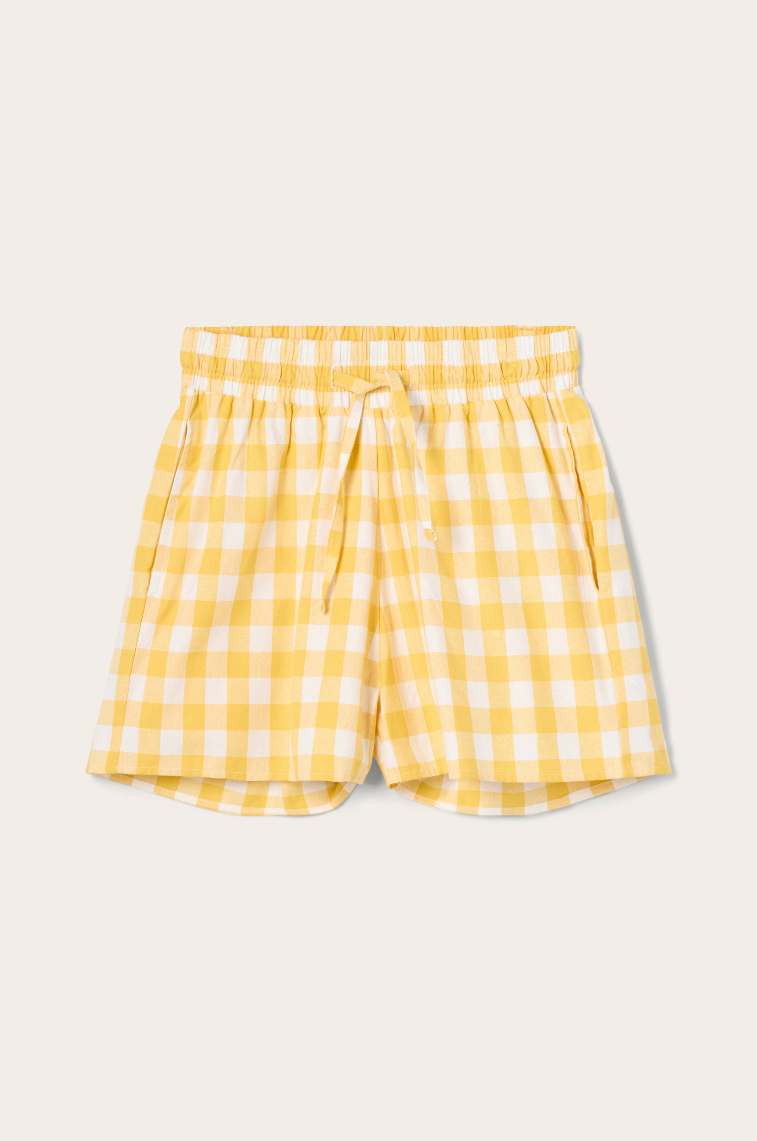 Pyjamasshorts Sonnelie Check i bomull