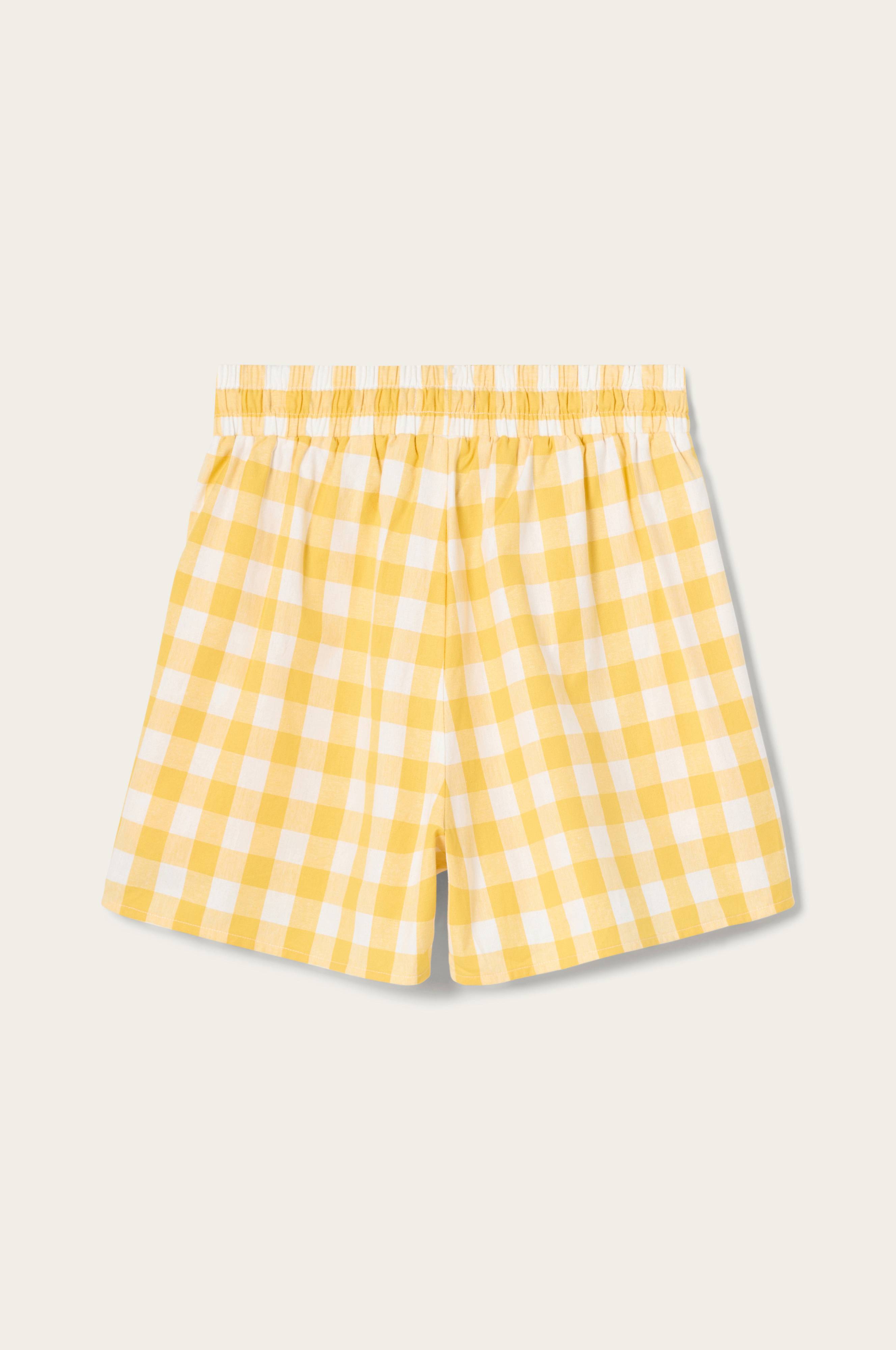 Pyjamasshorts Sonnelie Check i bomull