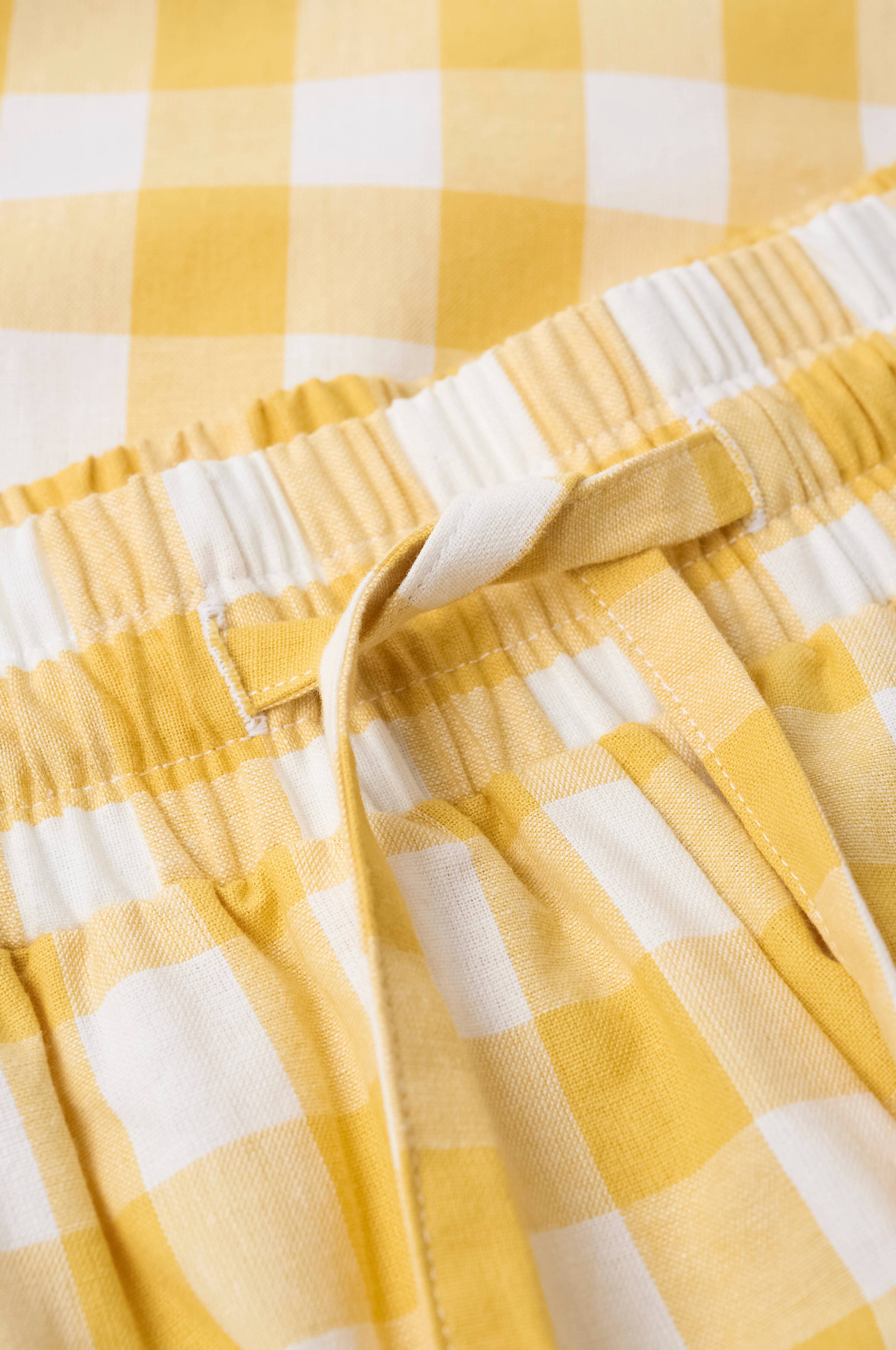 Pyjamasshorts Sonnelie Check i bomull
