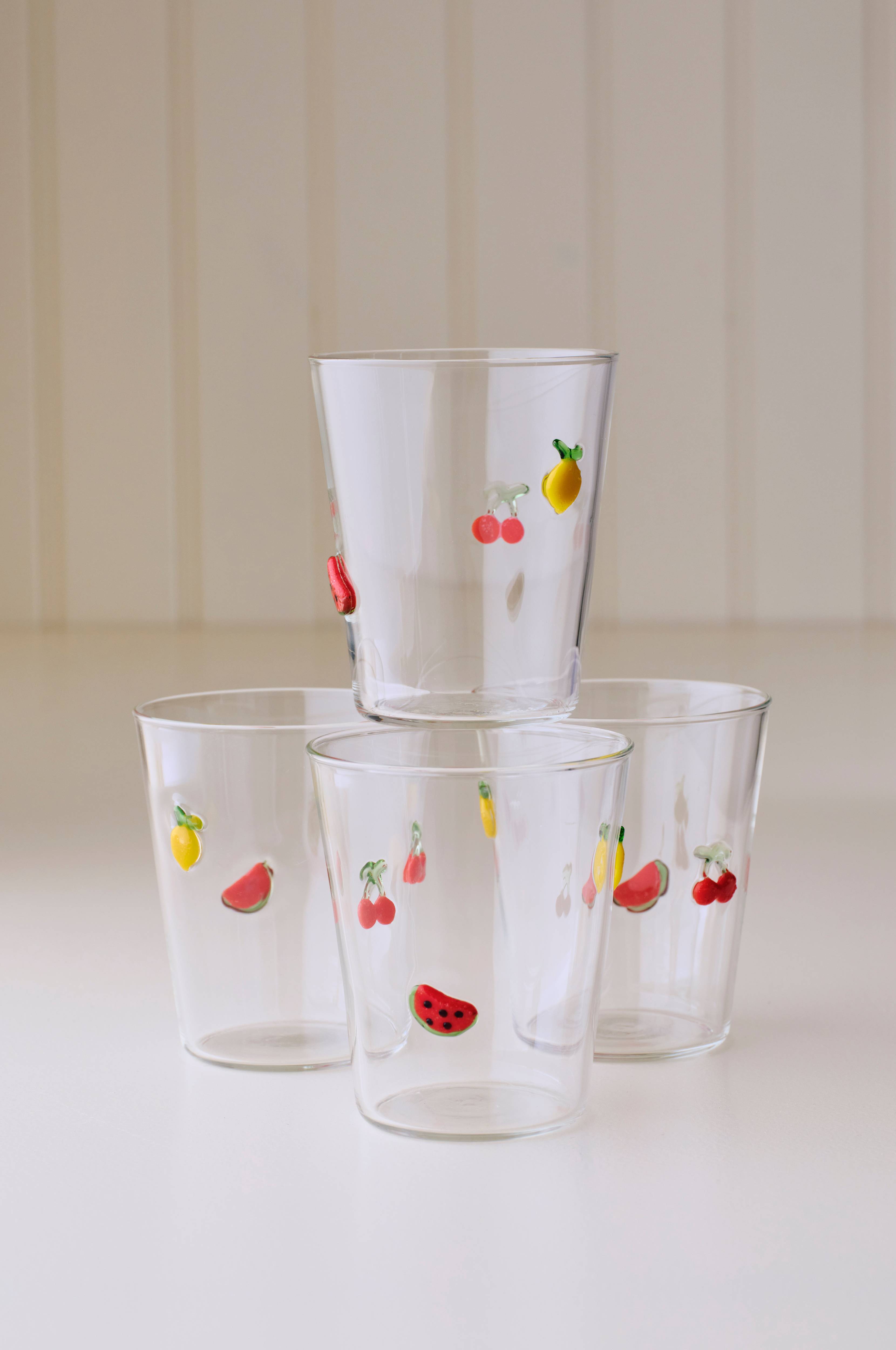 Drikkeglass Melloncherry 4-pakning