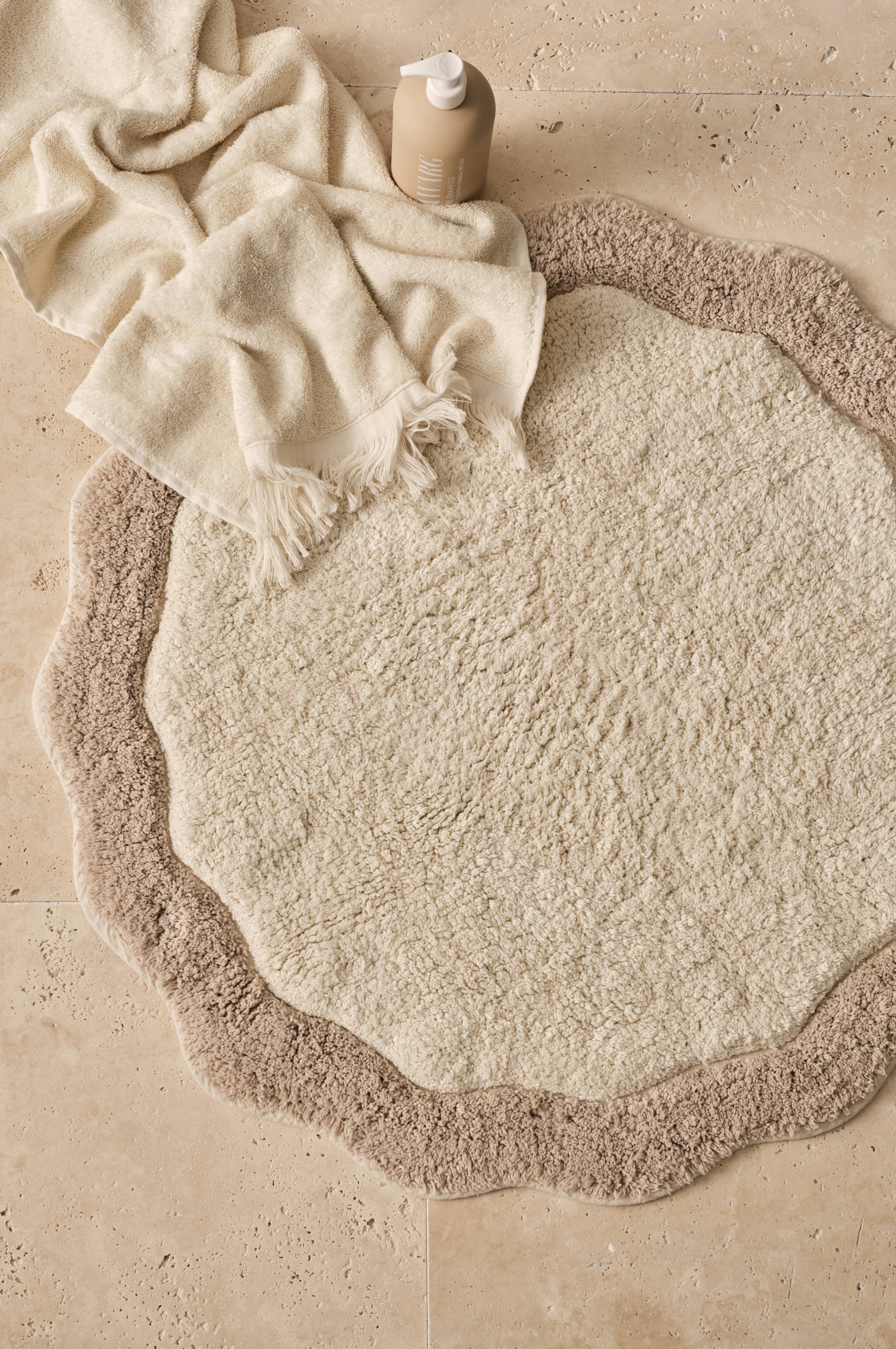 Badematte Scallop Round