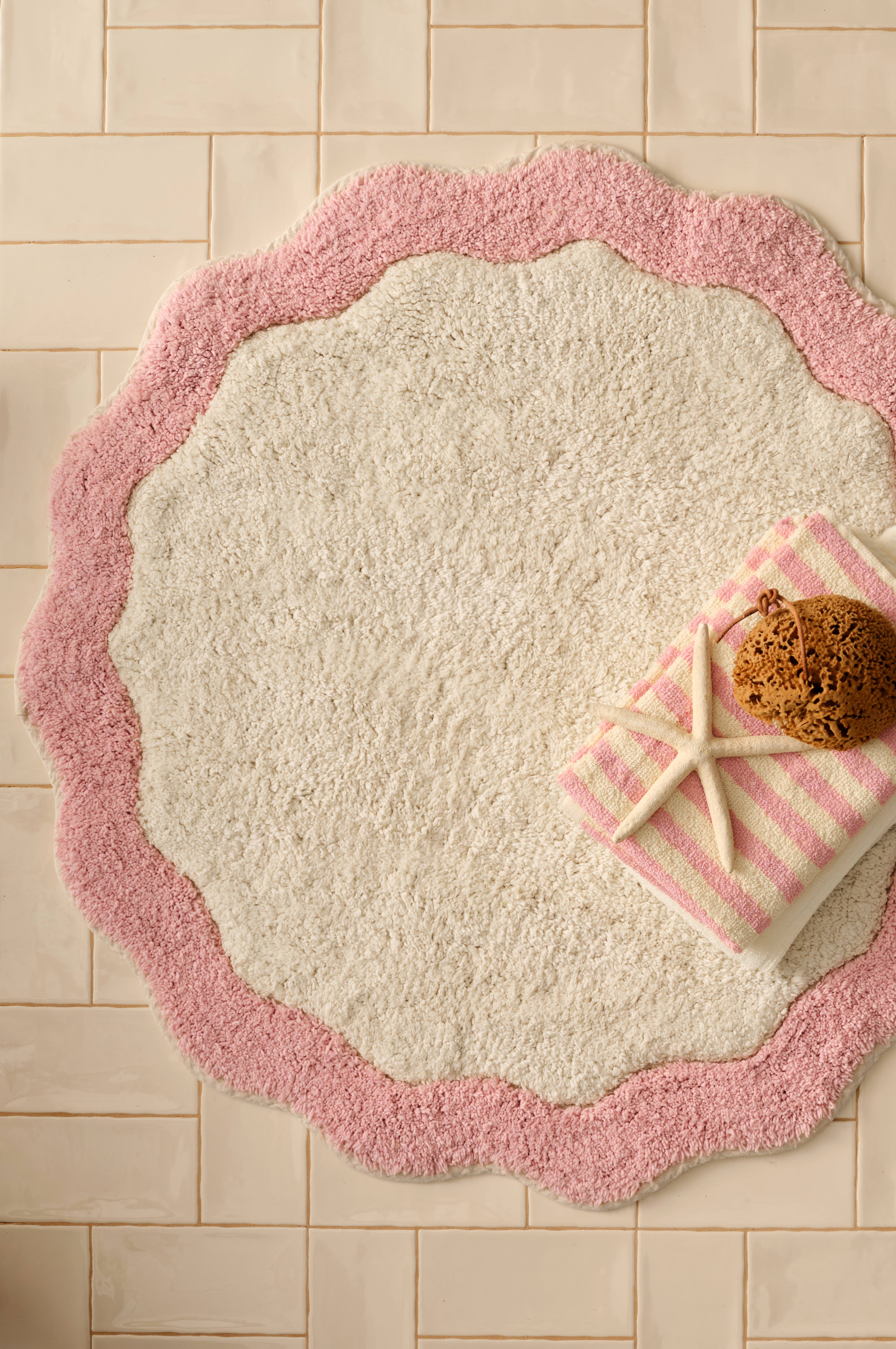 Badematte Scallop Round