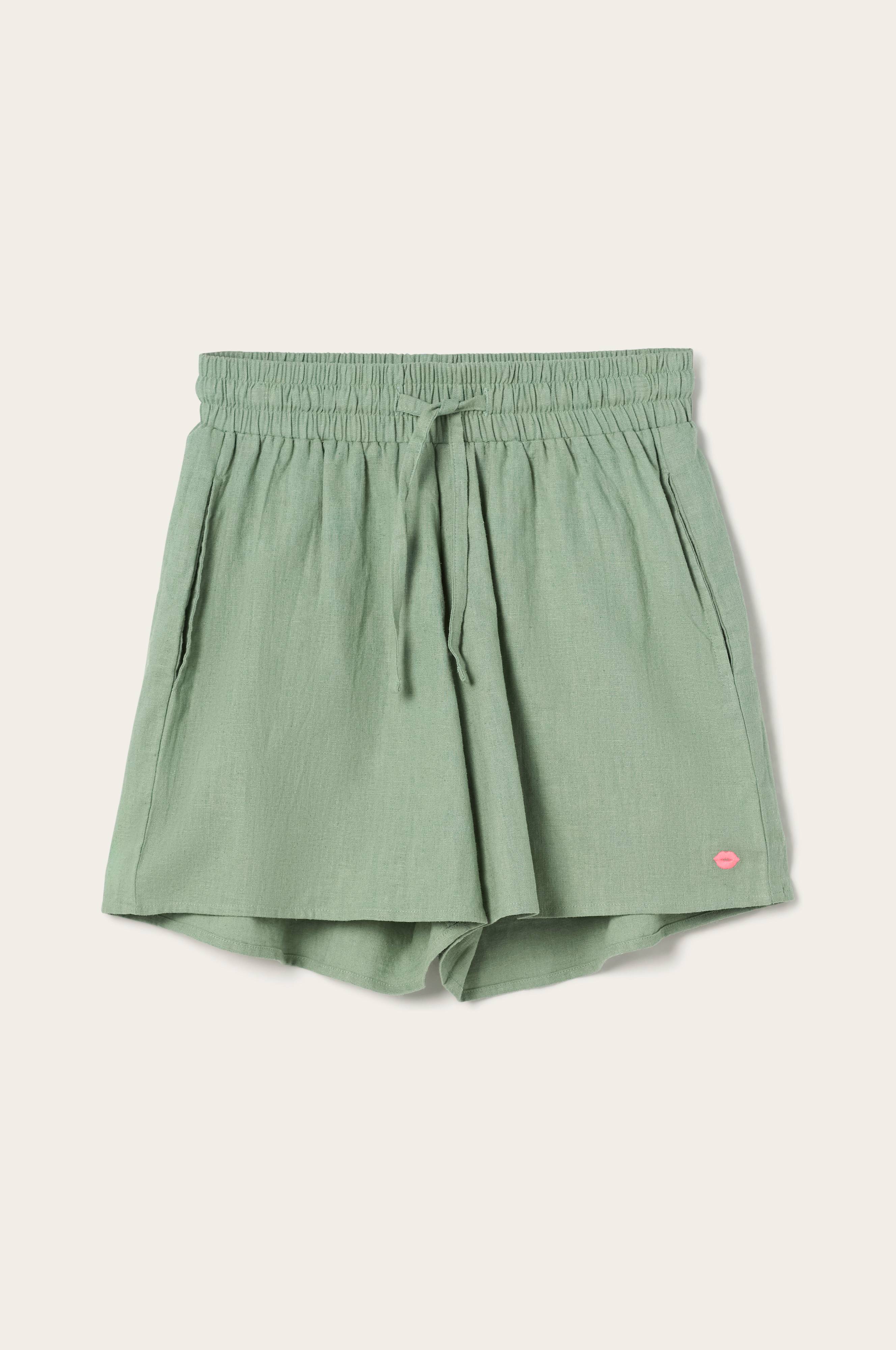 Pyjamasshorts Elly i resirkulert halvlinne