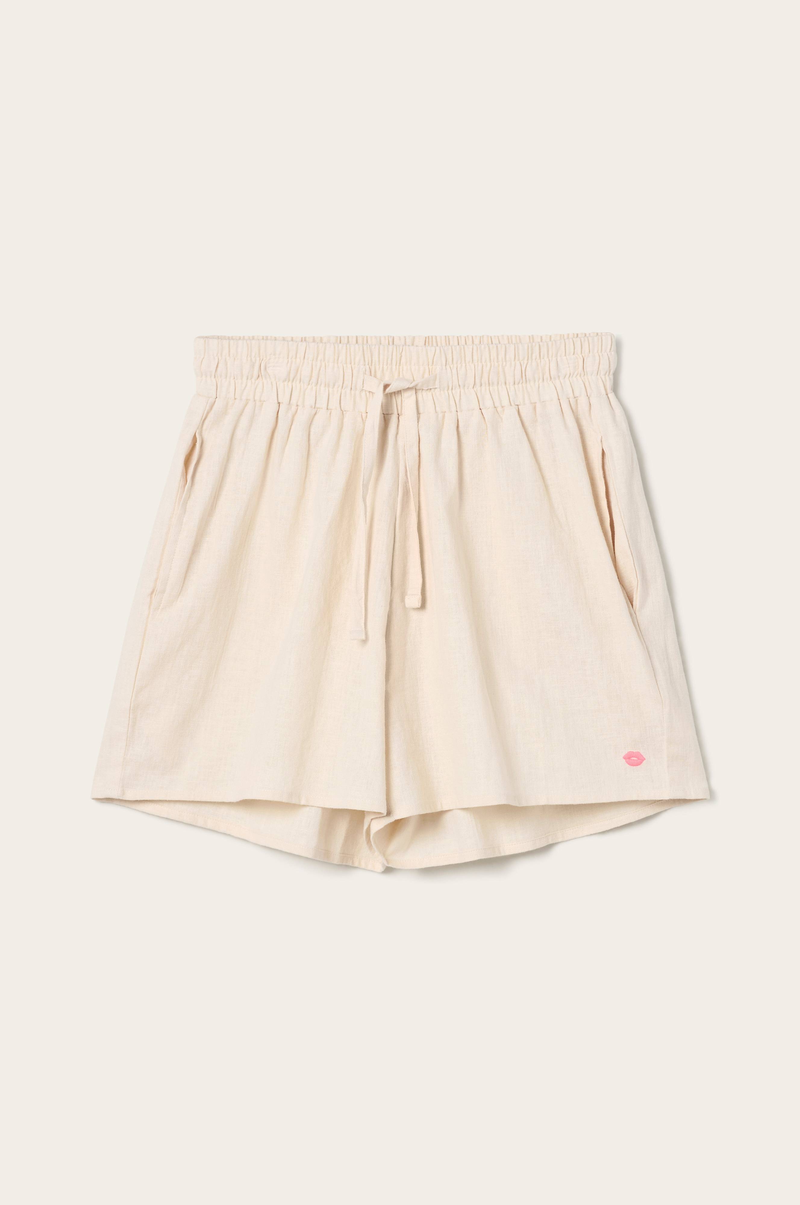 Pyjamasshorts Elly i resirkulert halvlinne