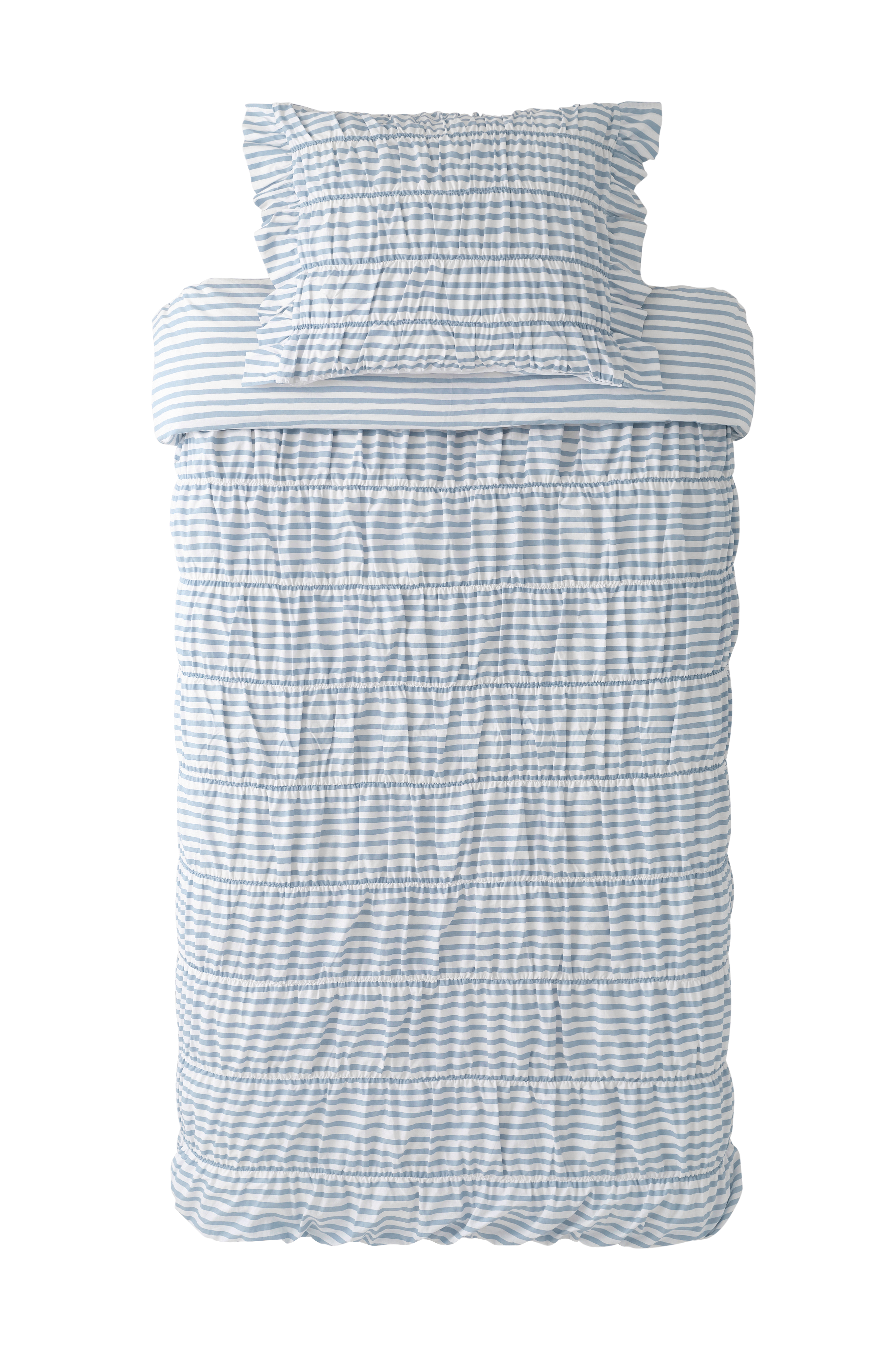 Sengesett Avery Elastic i bomullspercale 2 eller 3 stykker