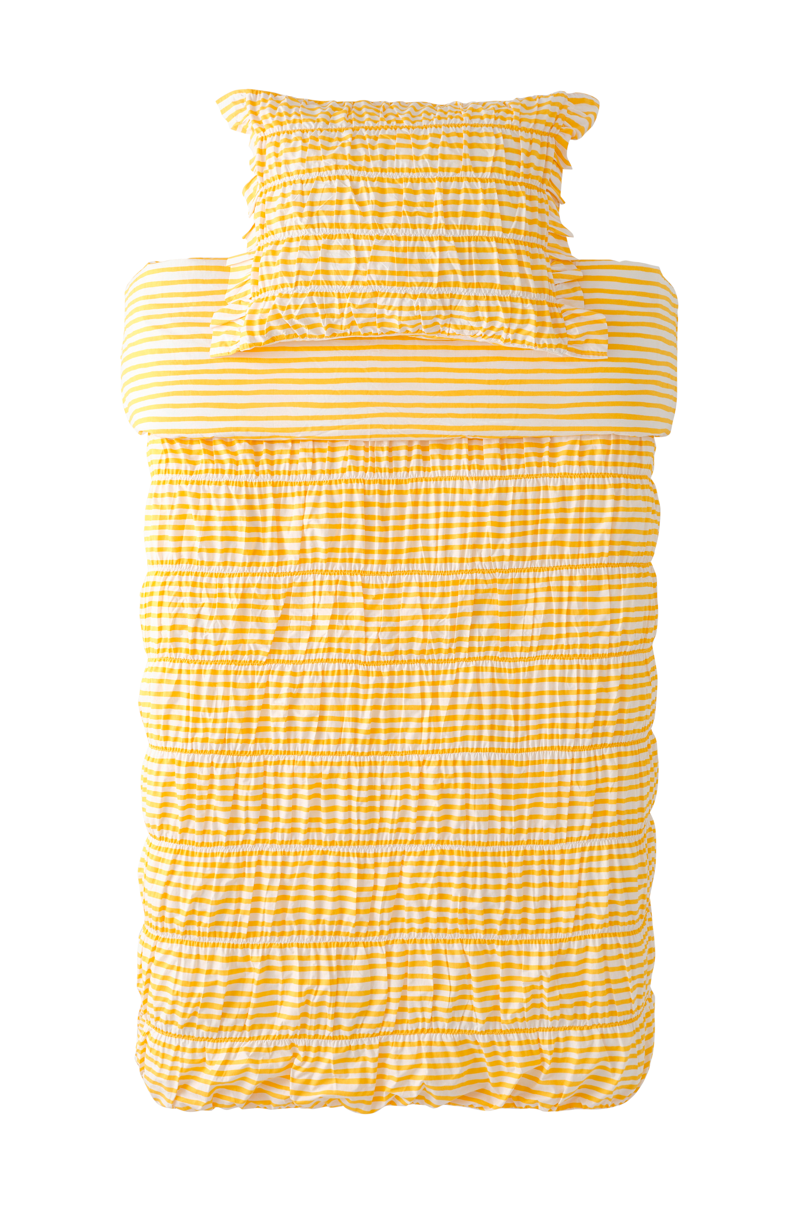 Sengesett Avery Elastic i bomullspercale 2 eller 3 stykker