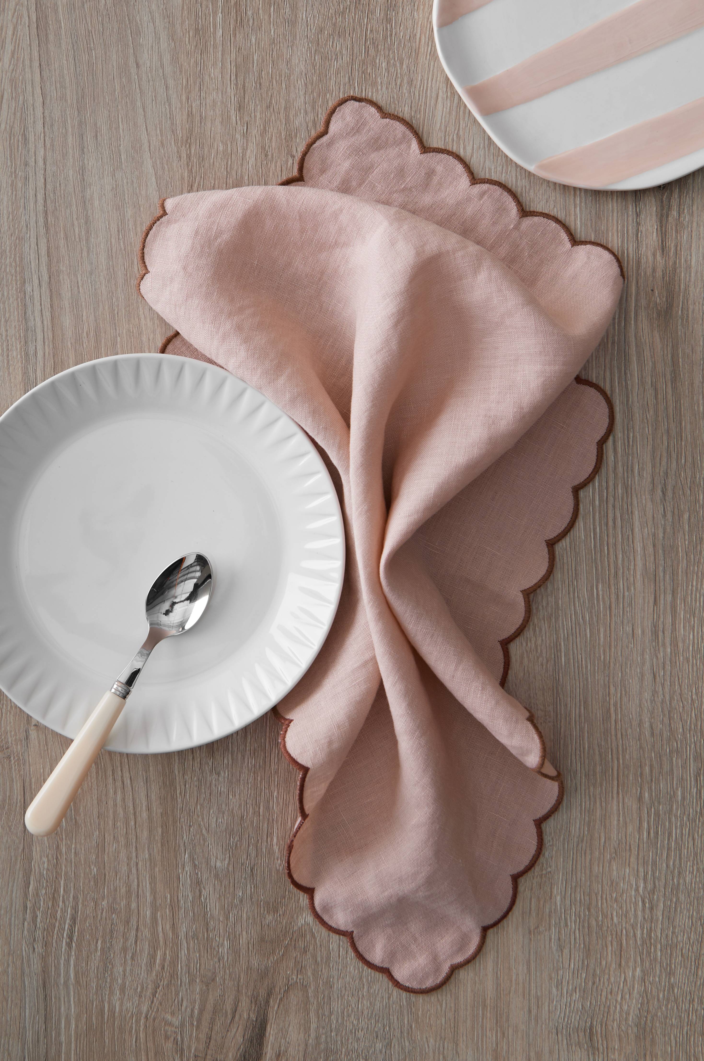 Servietter Malva Scallop 40x40 cm 2-pk