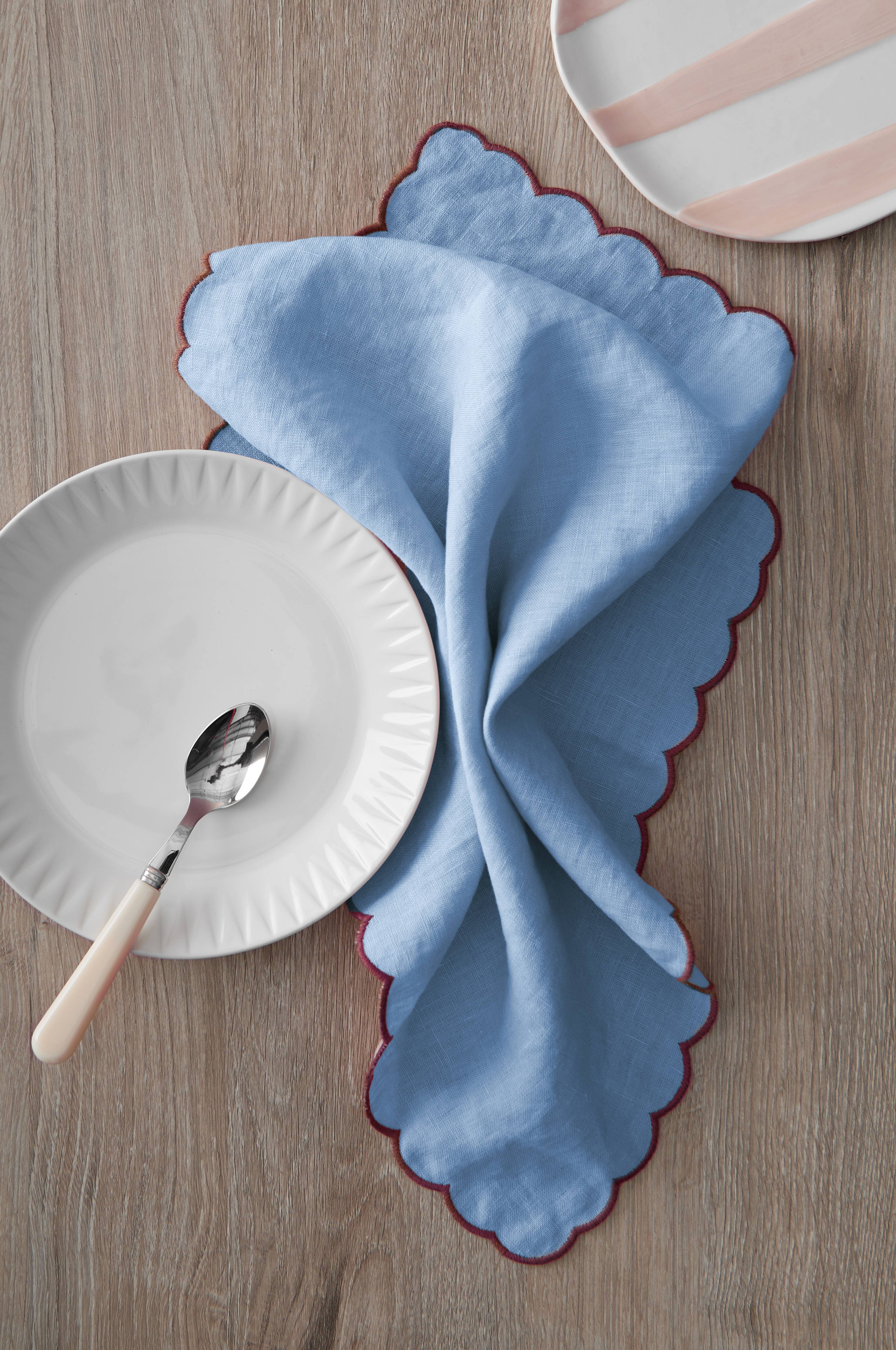 Servietter Malva Scallop 40x40 cm 2-pk