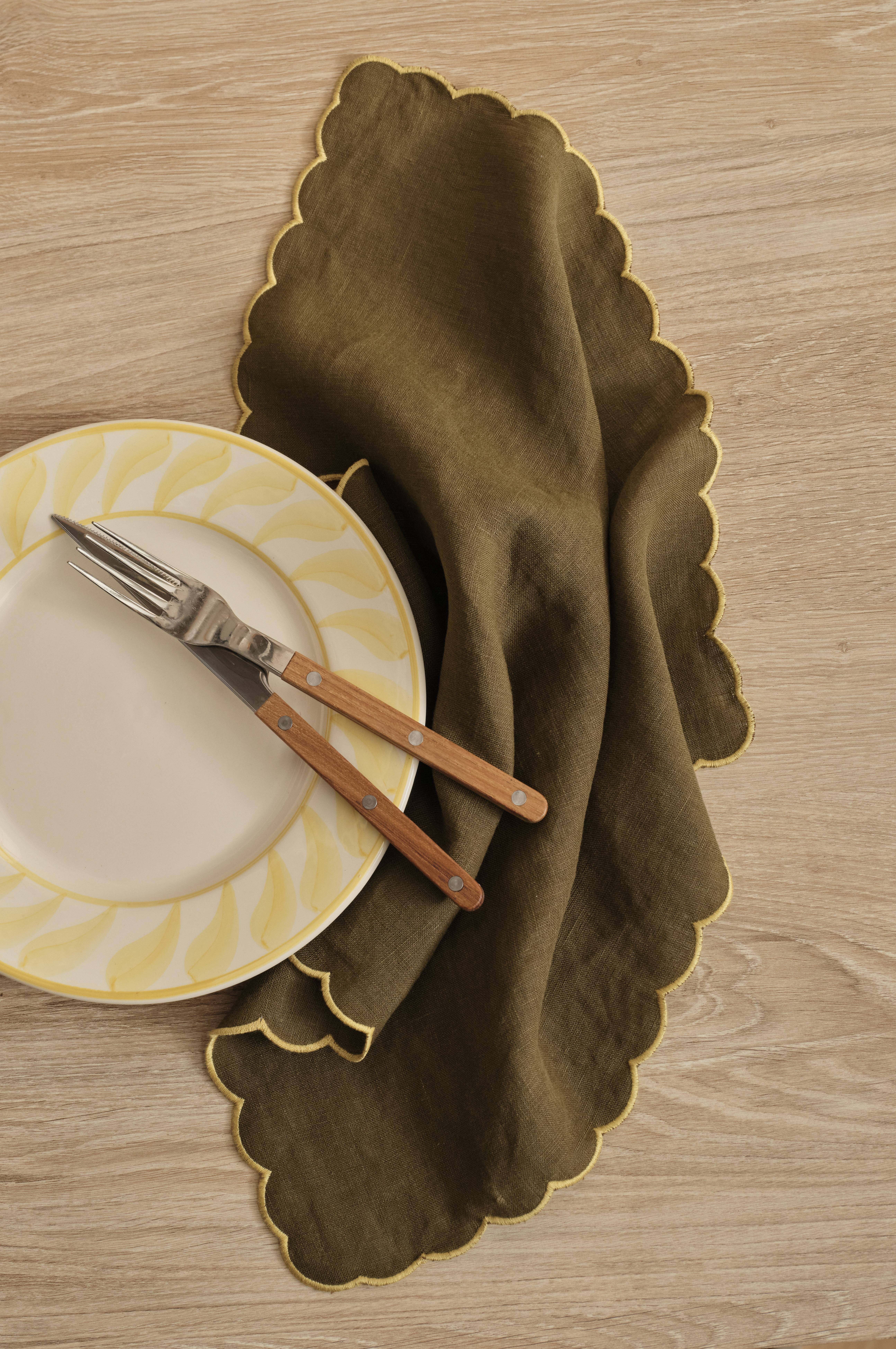 Servietter Malva Scallop 40x40 cm 2-pk