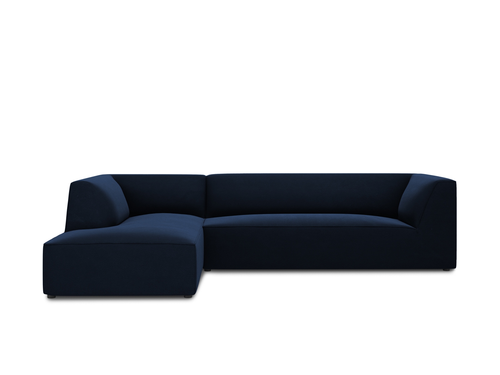 Velvet Modular Left Corner Sofa, "Ruby", 4 Seats, 273x180x69