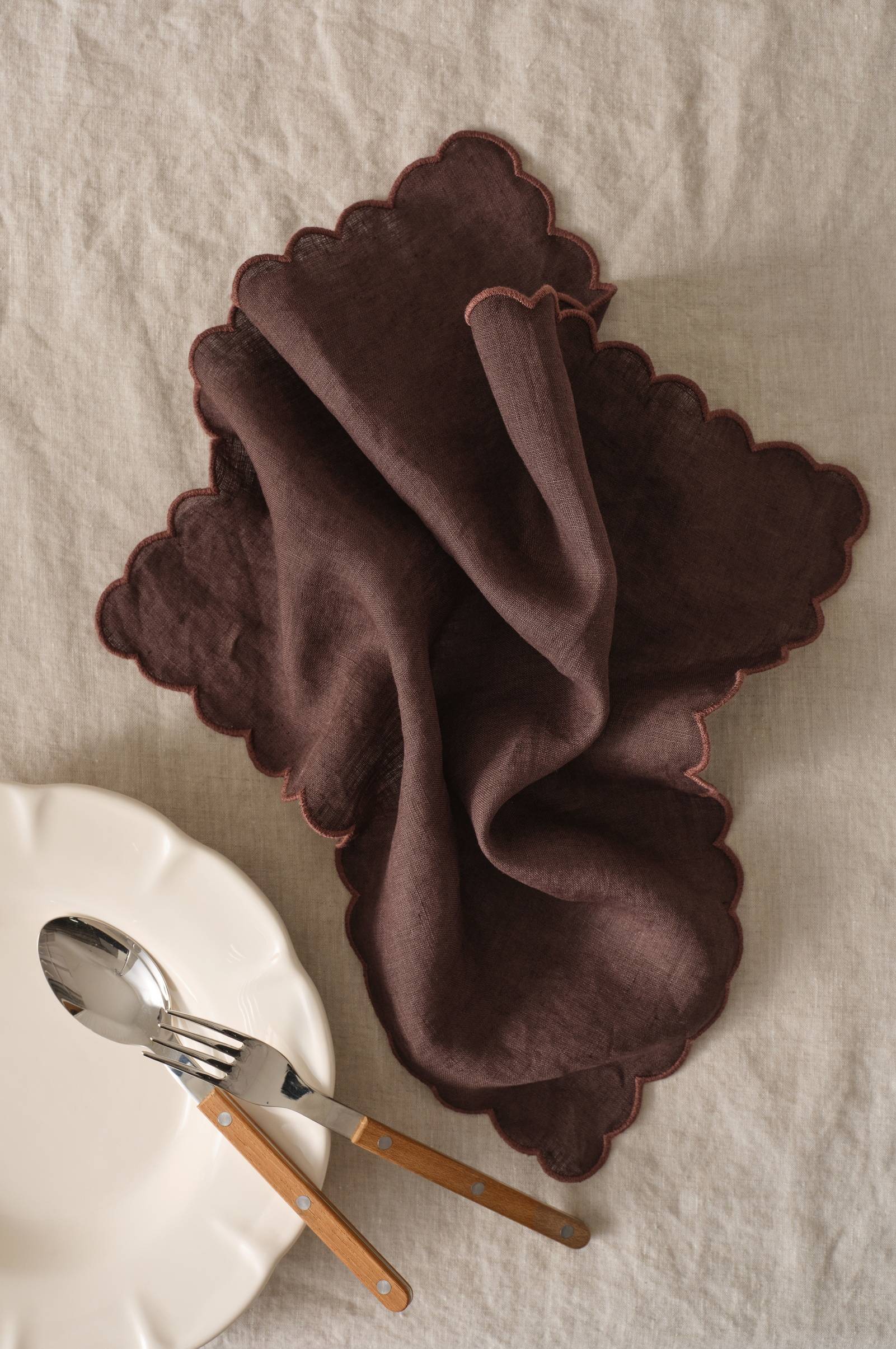 Servietter Malva Scallop 40x40 cm 2-pk