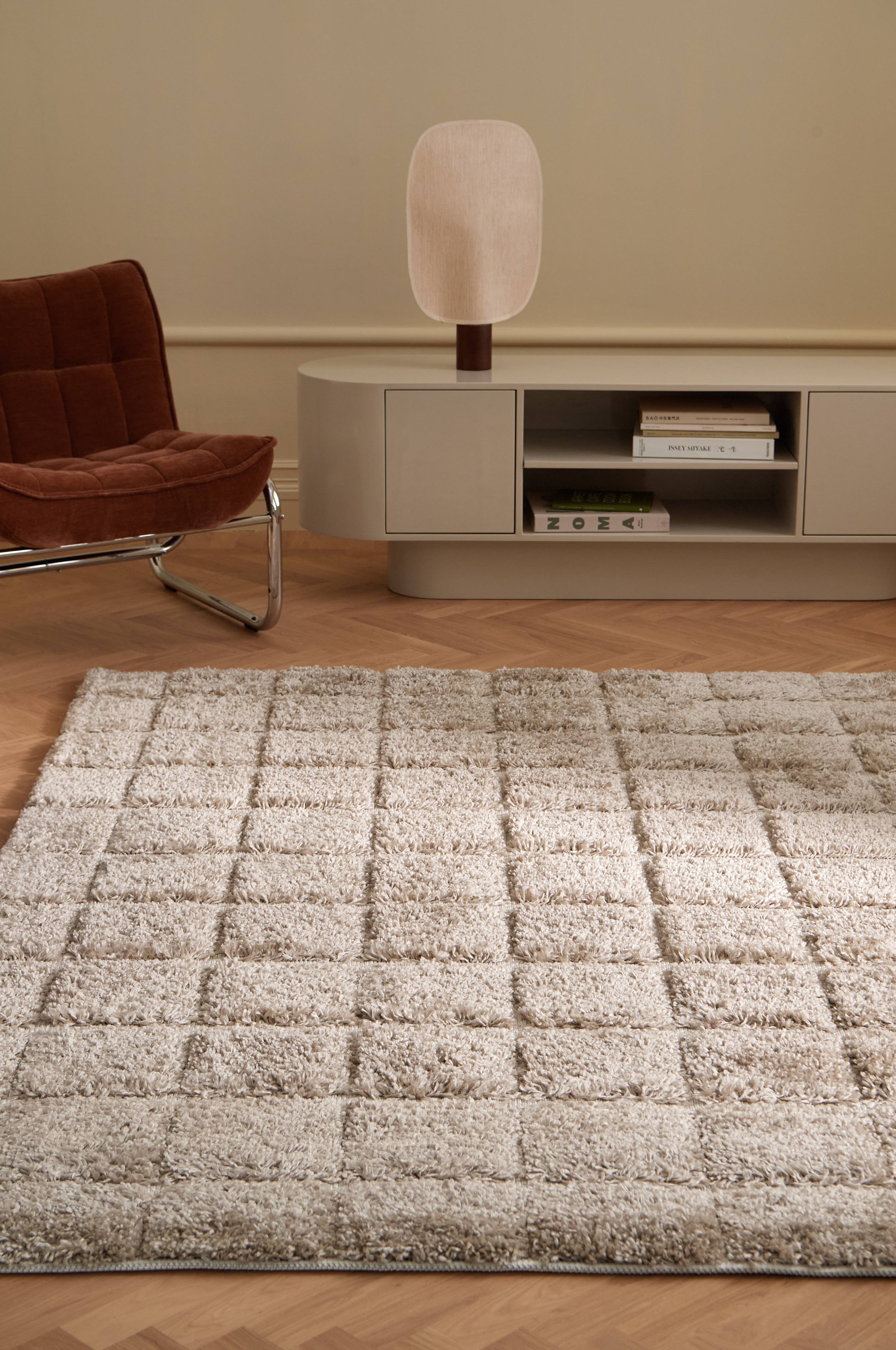 Flossteppe Alba Check Shaggycarpet