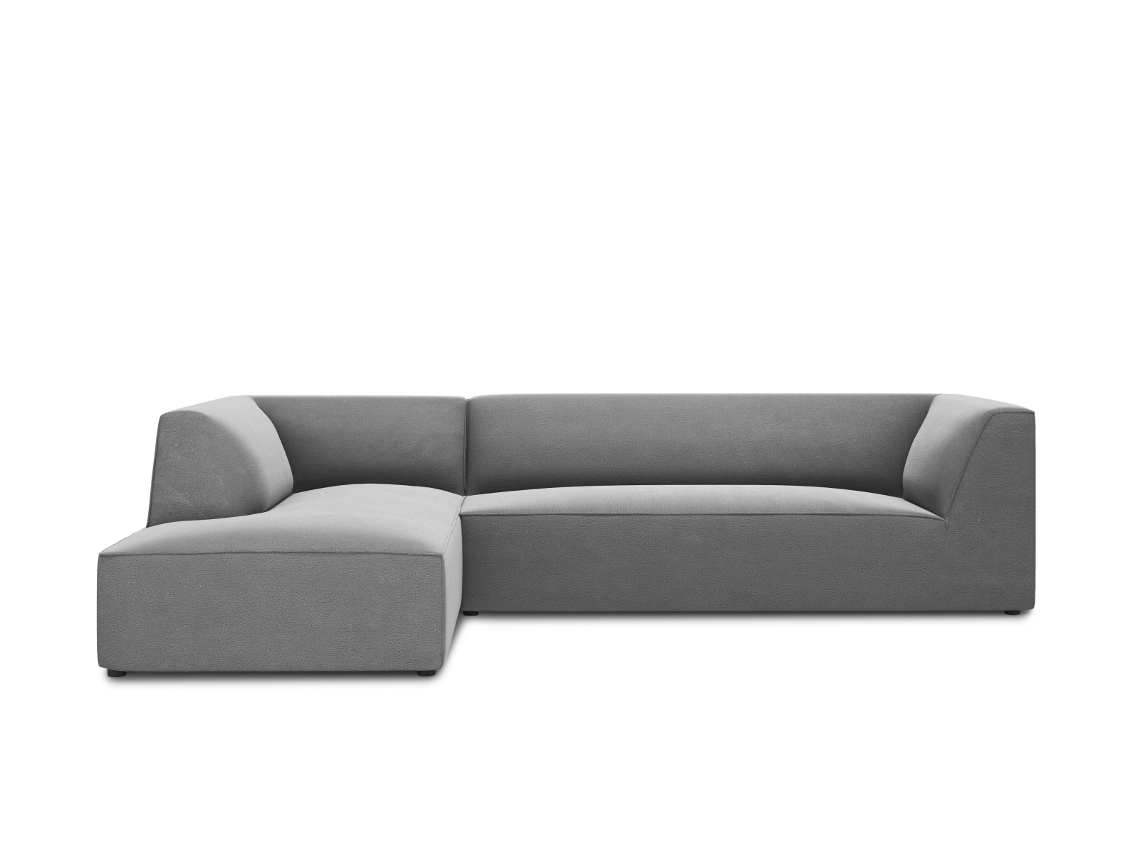 Velvet Modular Left Corner Sofa, "Ruby", 4 Seats, 273x180x69