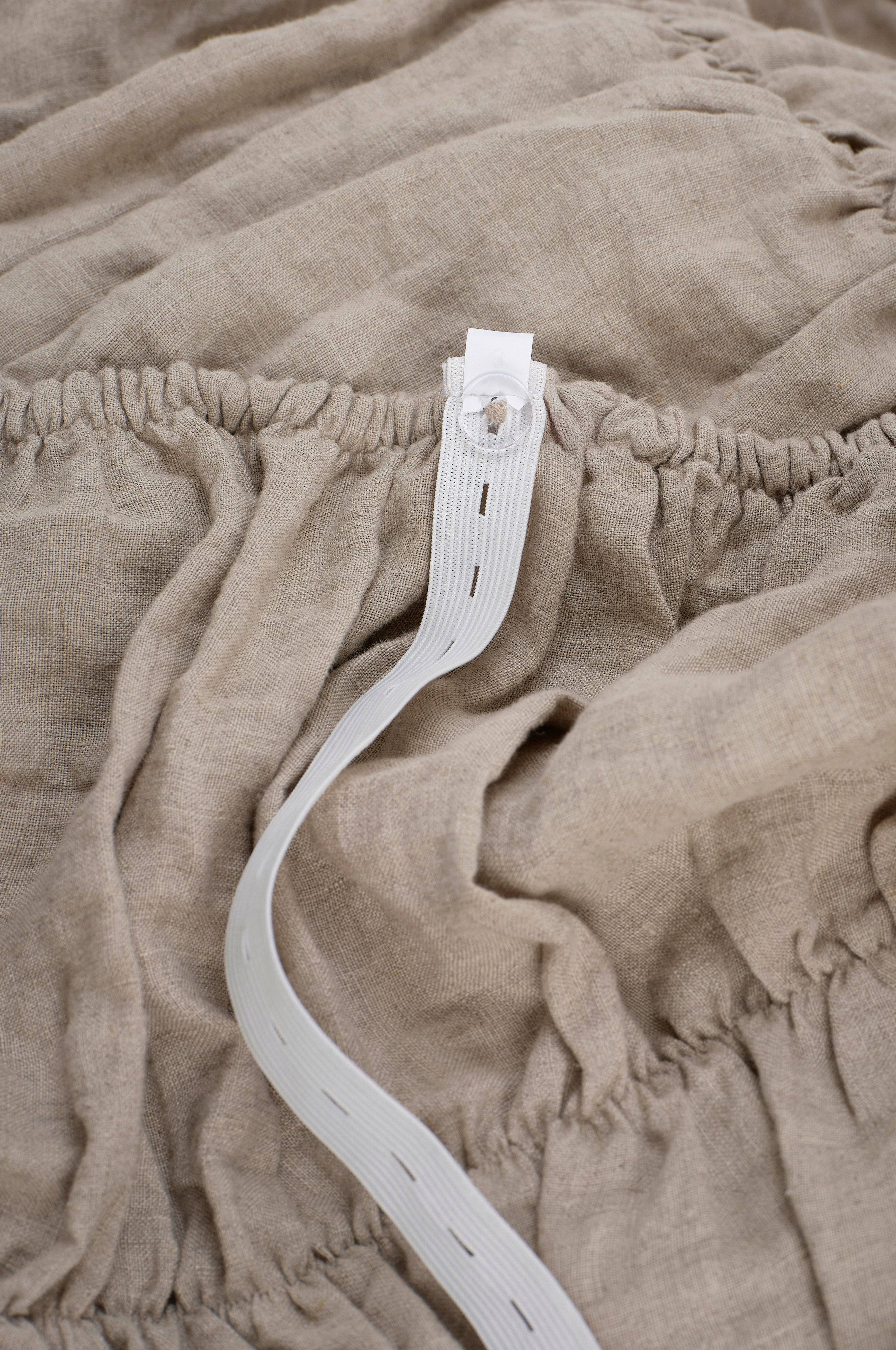 Sengetrekk Candice Elastic 60 cm i lin