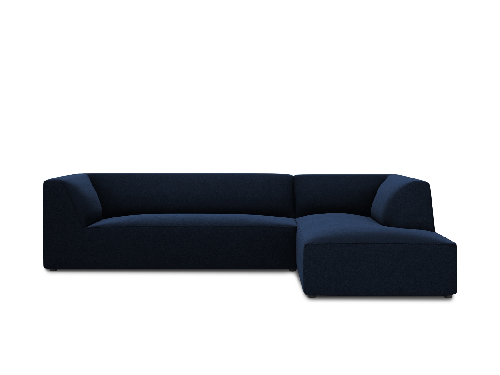 Velvet Modular Right Corner Sofa, "Ruby", 4 Seats, 273x180x69