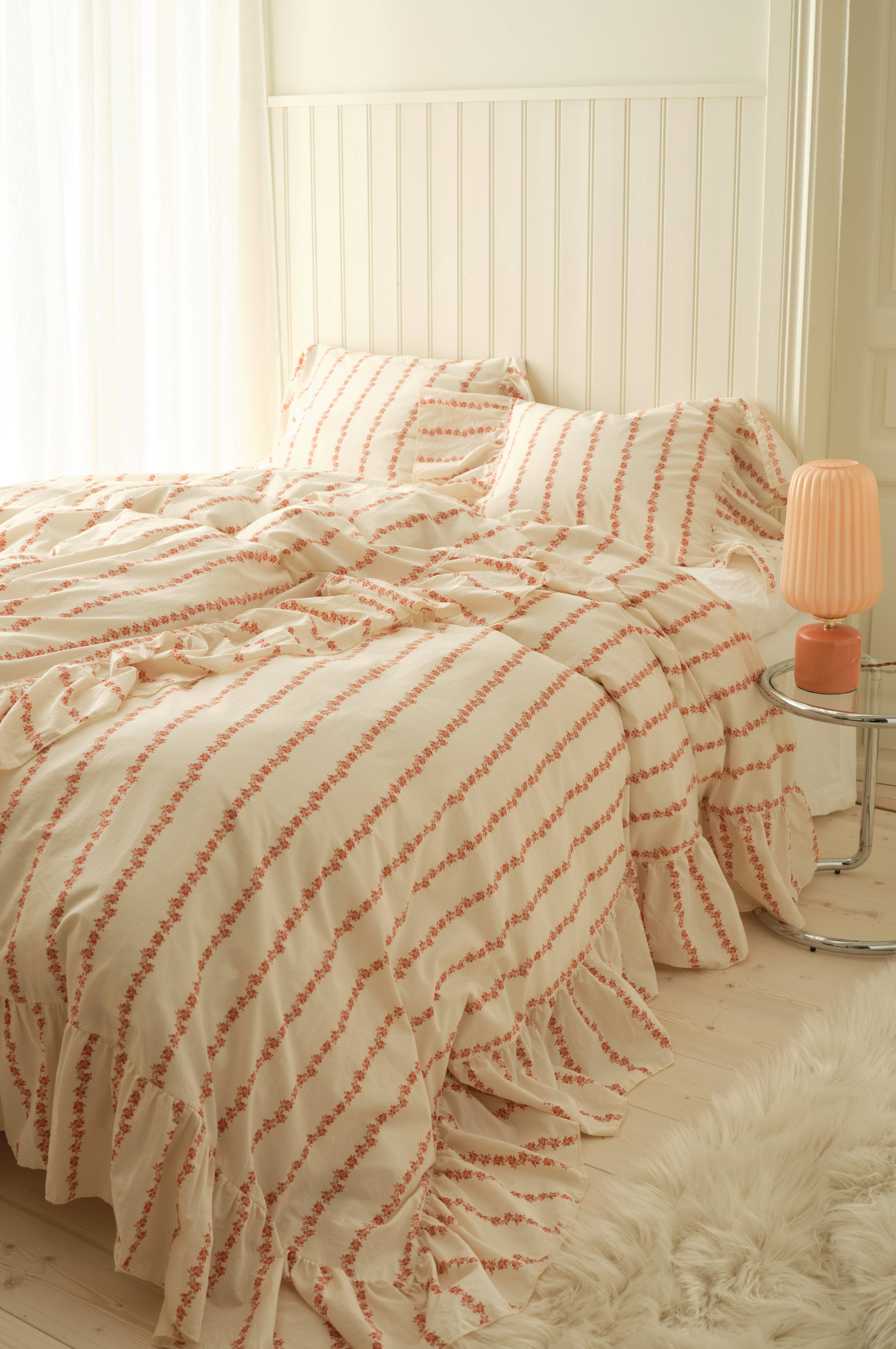 Sengesett Juliette Garland Giant Frill i bomull 2 deler