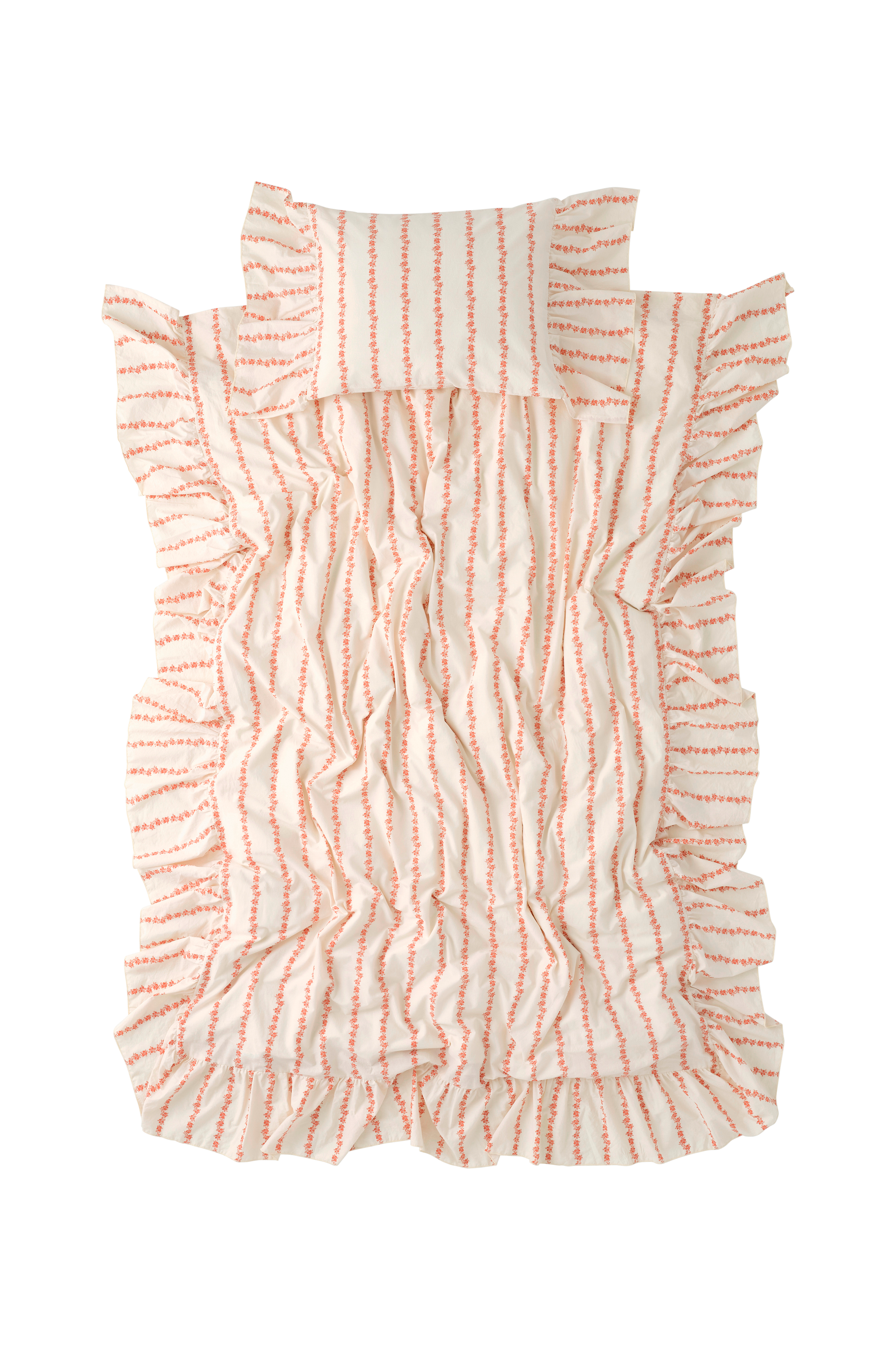Sengesett Juliette Garland Giant Frill i bomull 2 deler