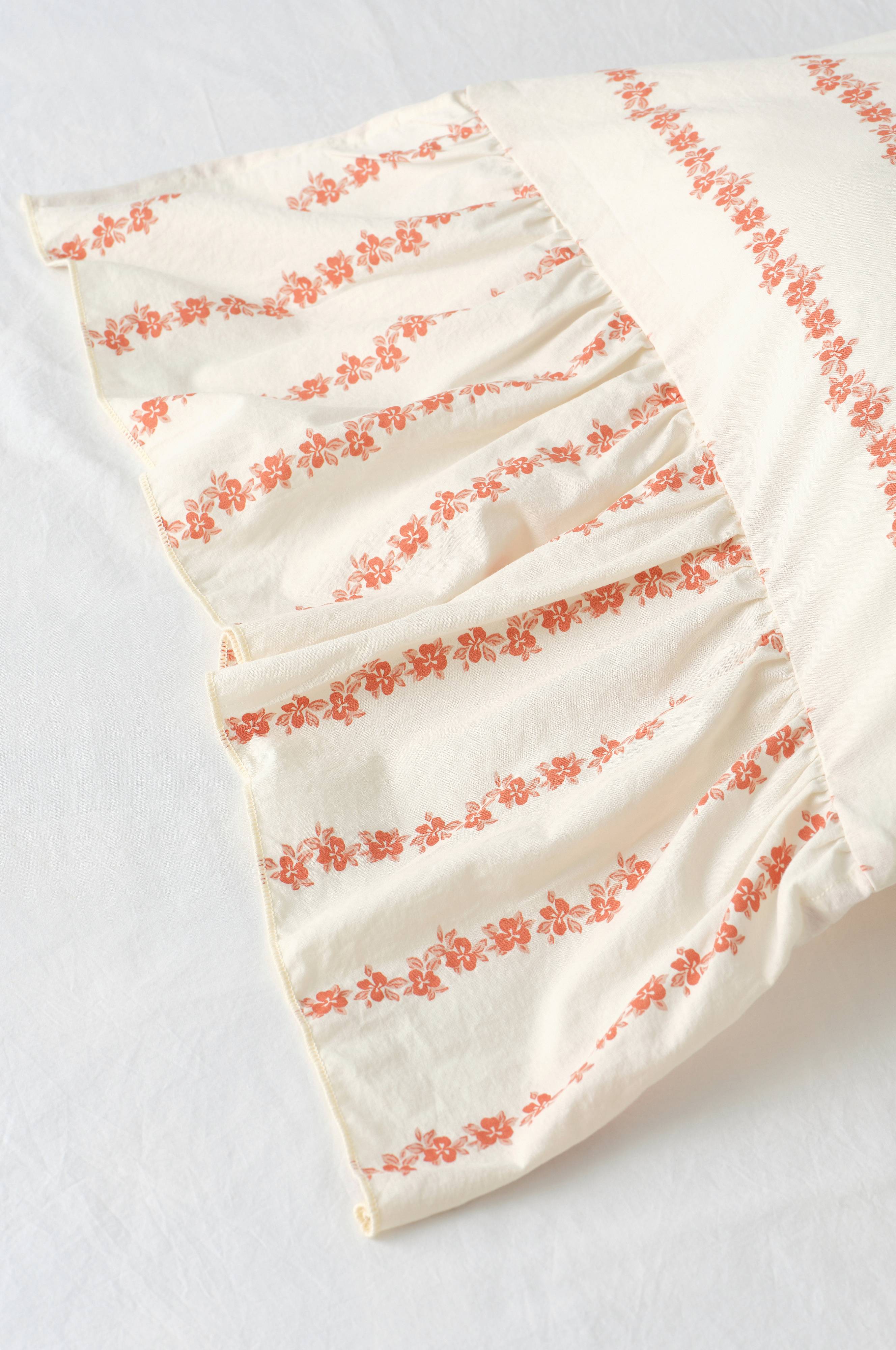 Sengesett Juliette Garland Giant Frill i bomull 2 deler