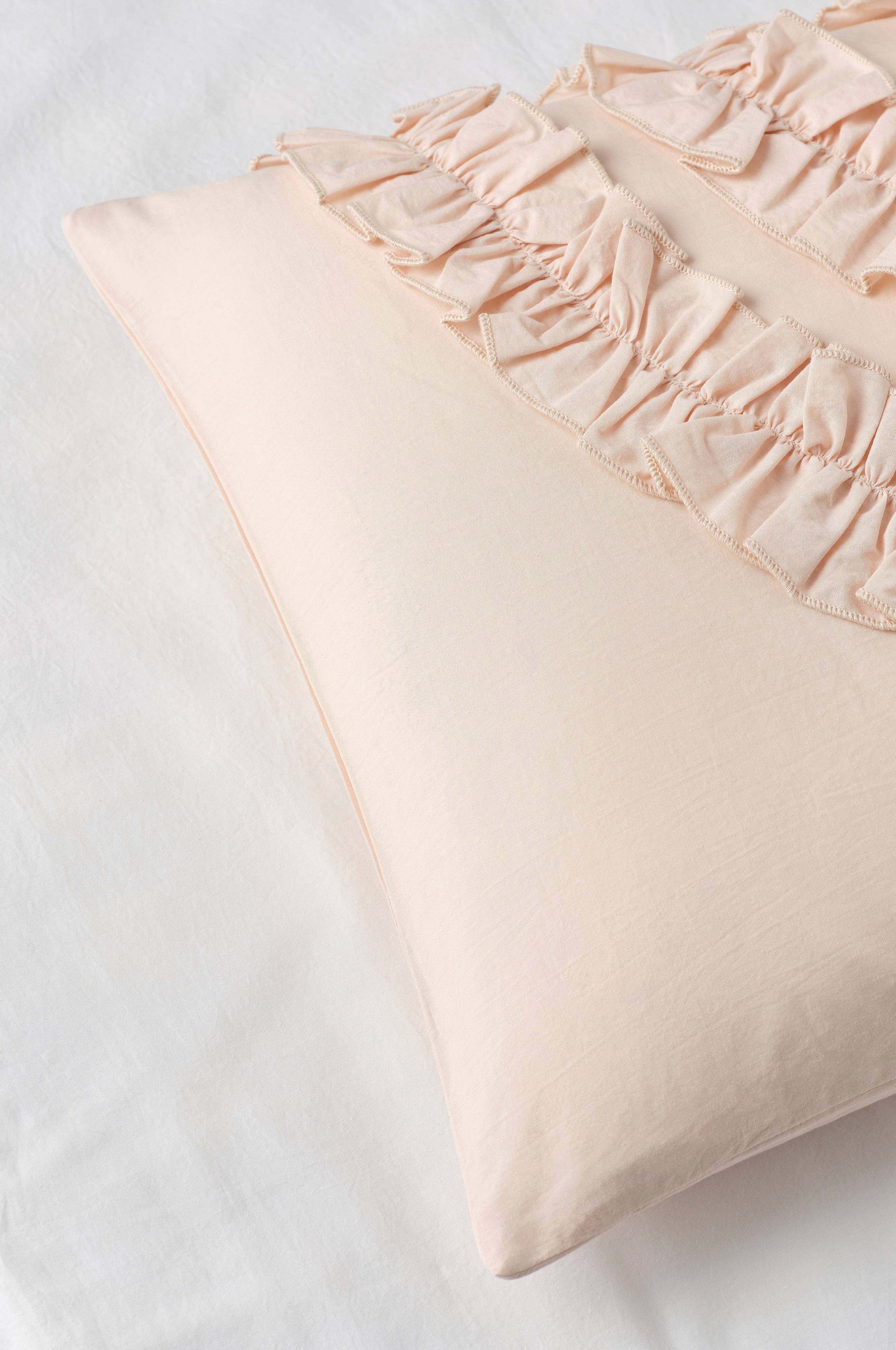 Putetrekk Juliette Curve Frill i vasket bomull