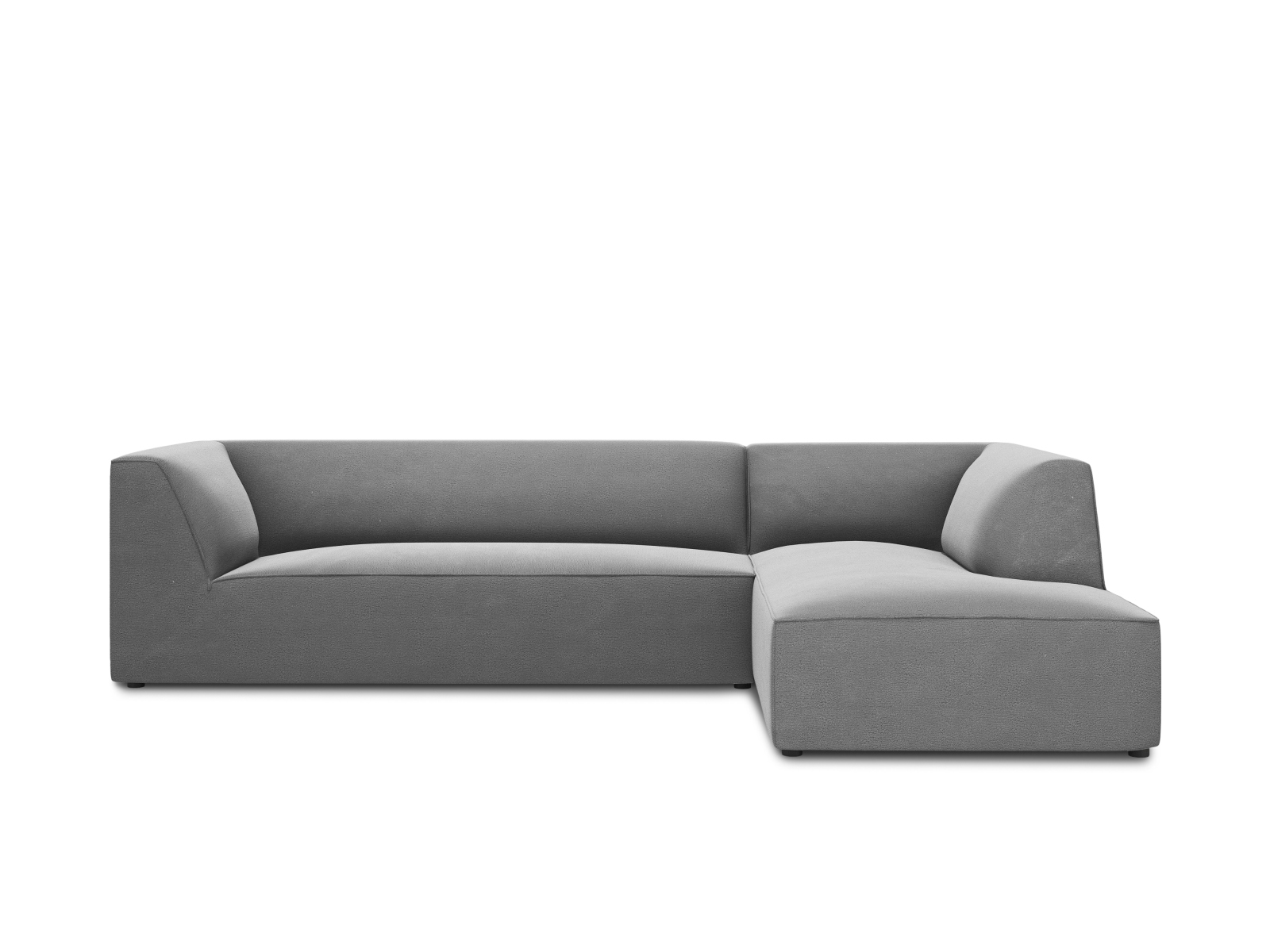 Velvet Modular Right Corner Sofa, "Ruby", 4 Seats, 273x180x69