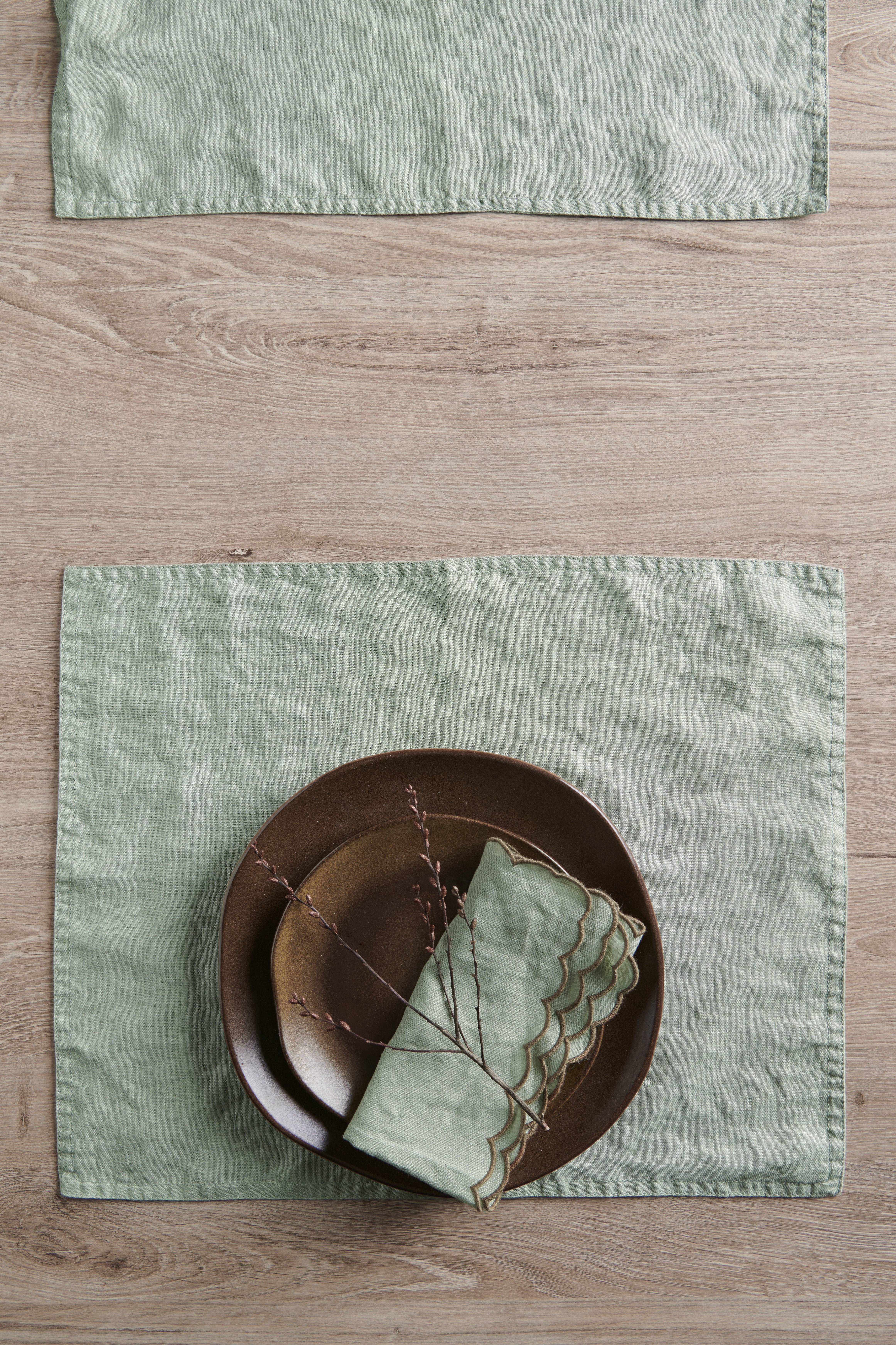 Bordbrikke Malva 2-pk i 100% lin