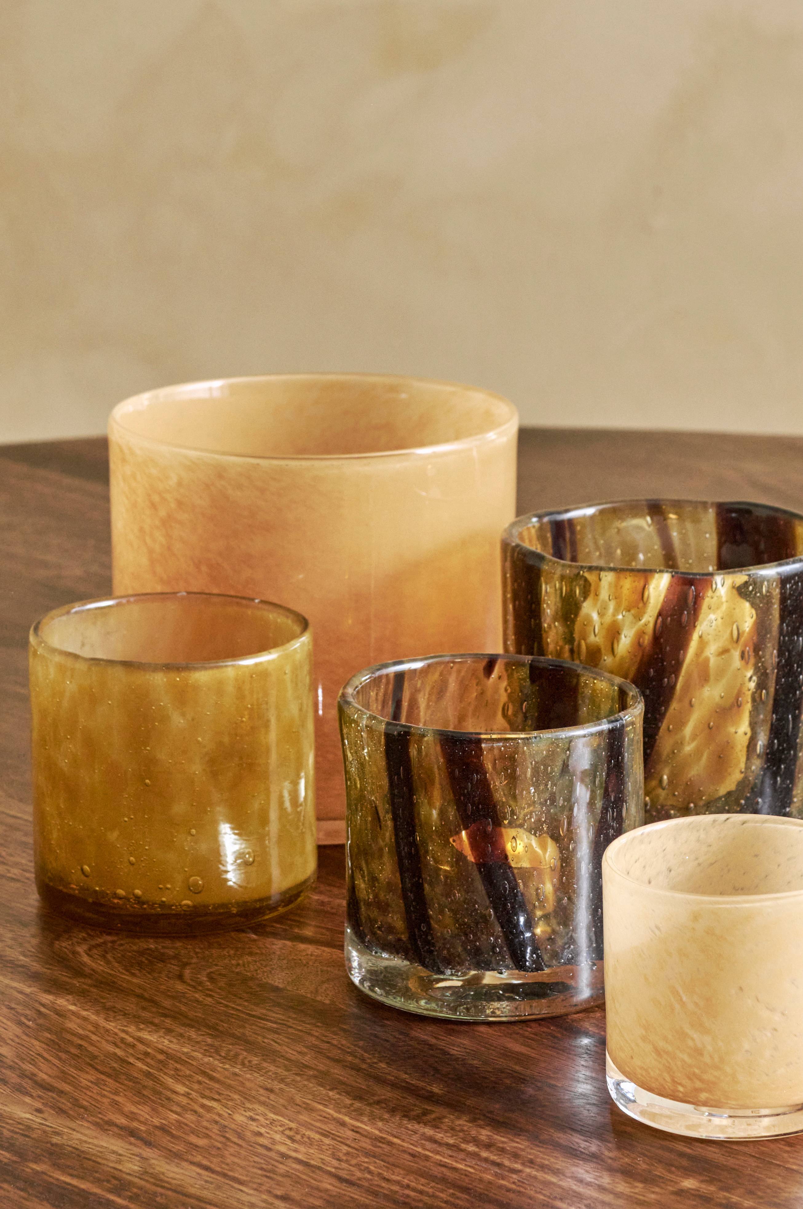 Lanterne Mika Striped høyde 10 cm