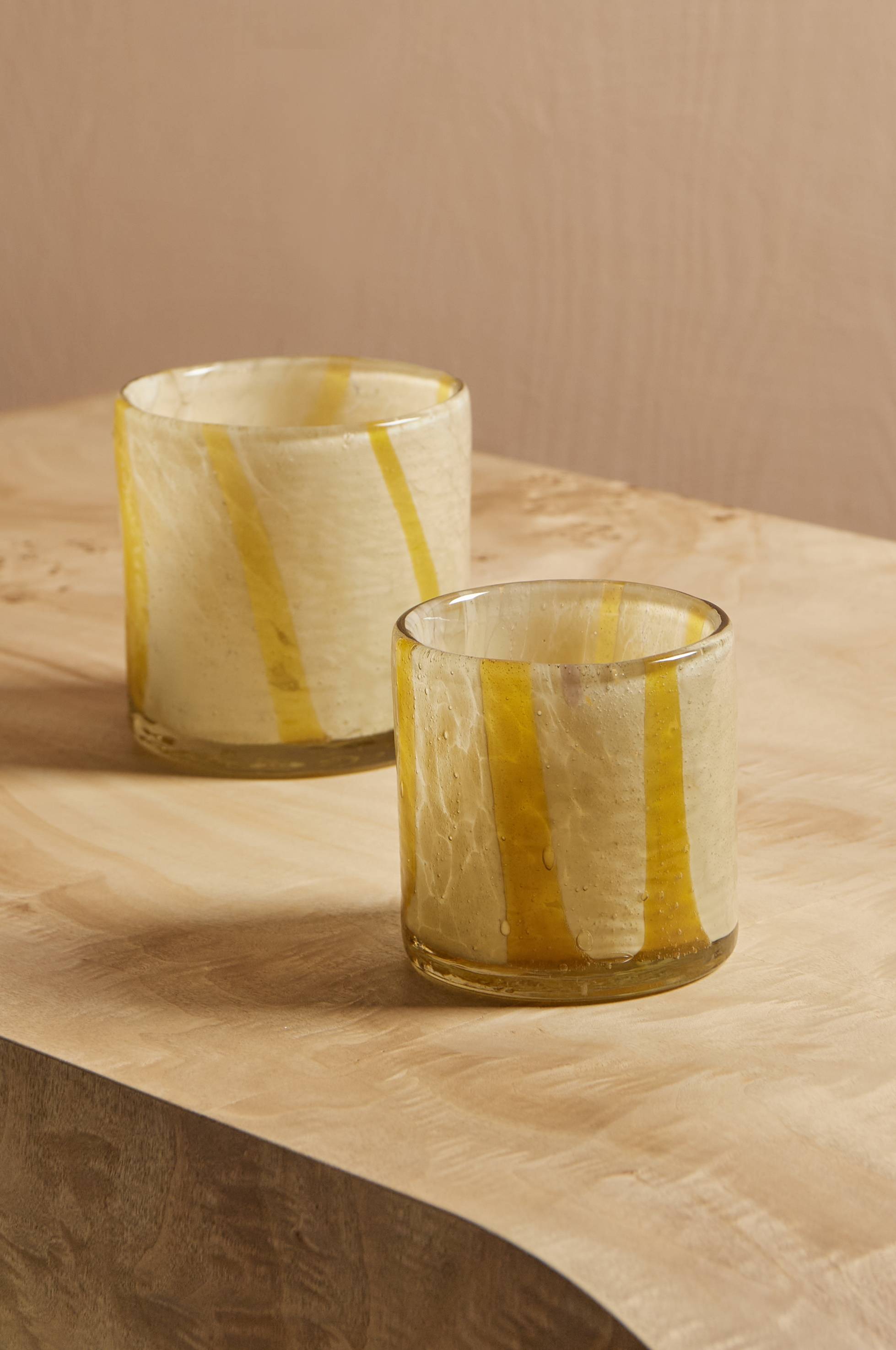 Lanterne Mika Striped høyde 10 cm