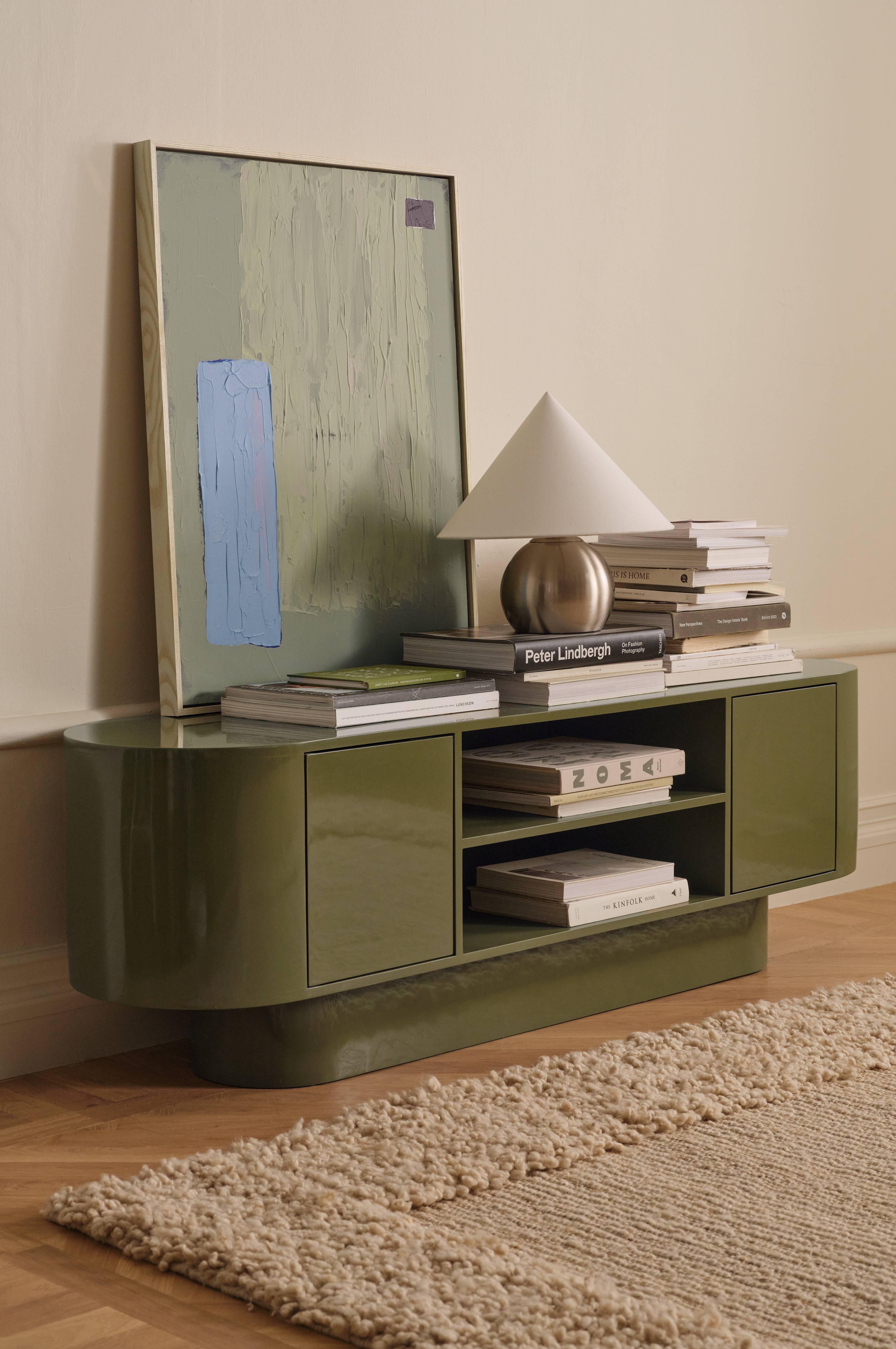 TV-benk High Gloss Low