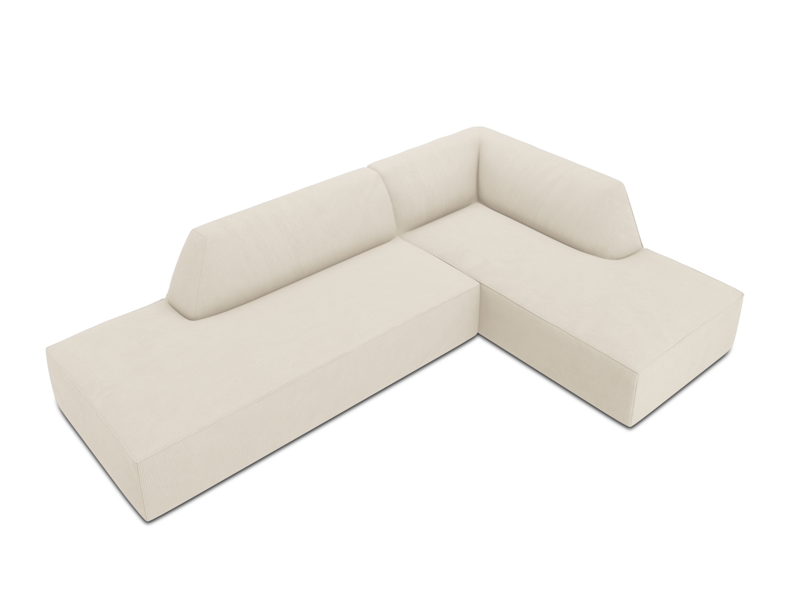 Modular Right Corner Sofa, "Ruby", 4 Seats, 273x180x69
